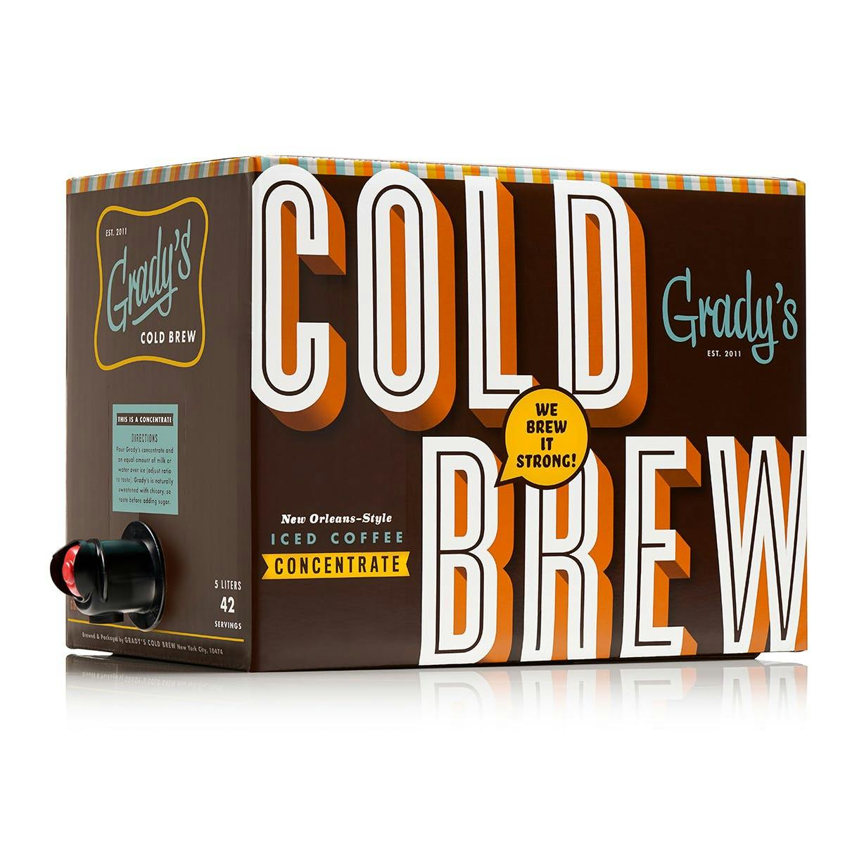 NOLA Cold Brew Concentrate Bag-in-Box by Grady's Cold Brew