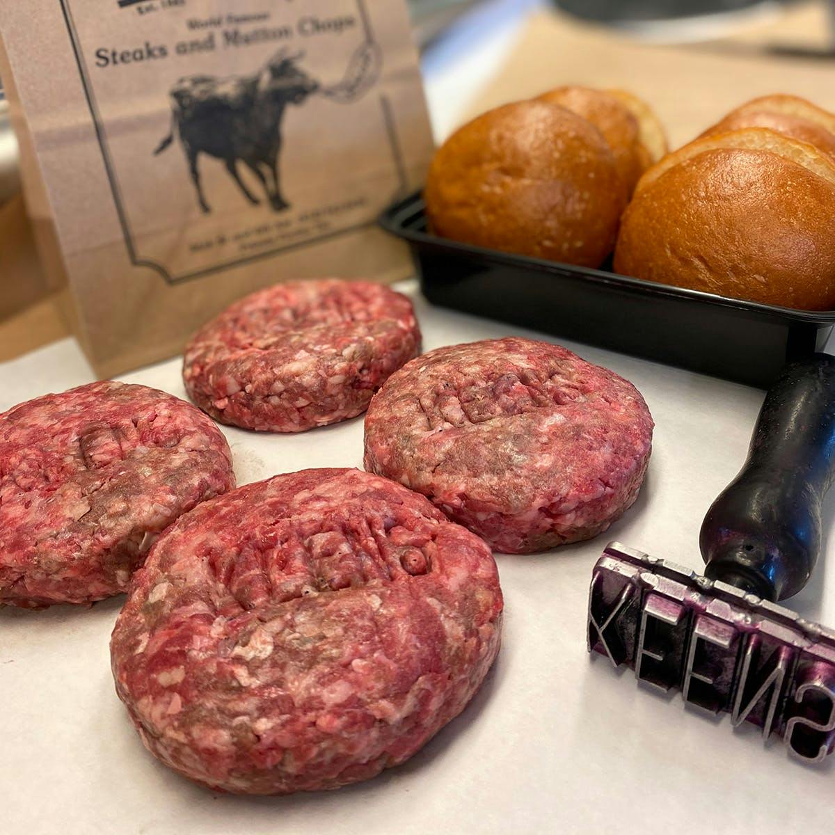 Keens Burger Kit for 4 by Keens Steakhouse