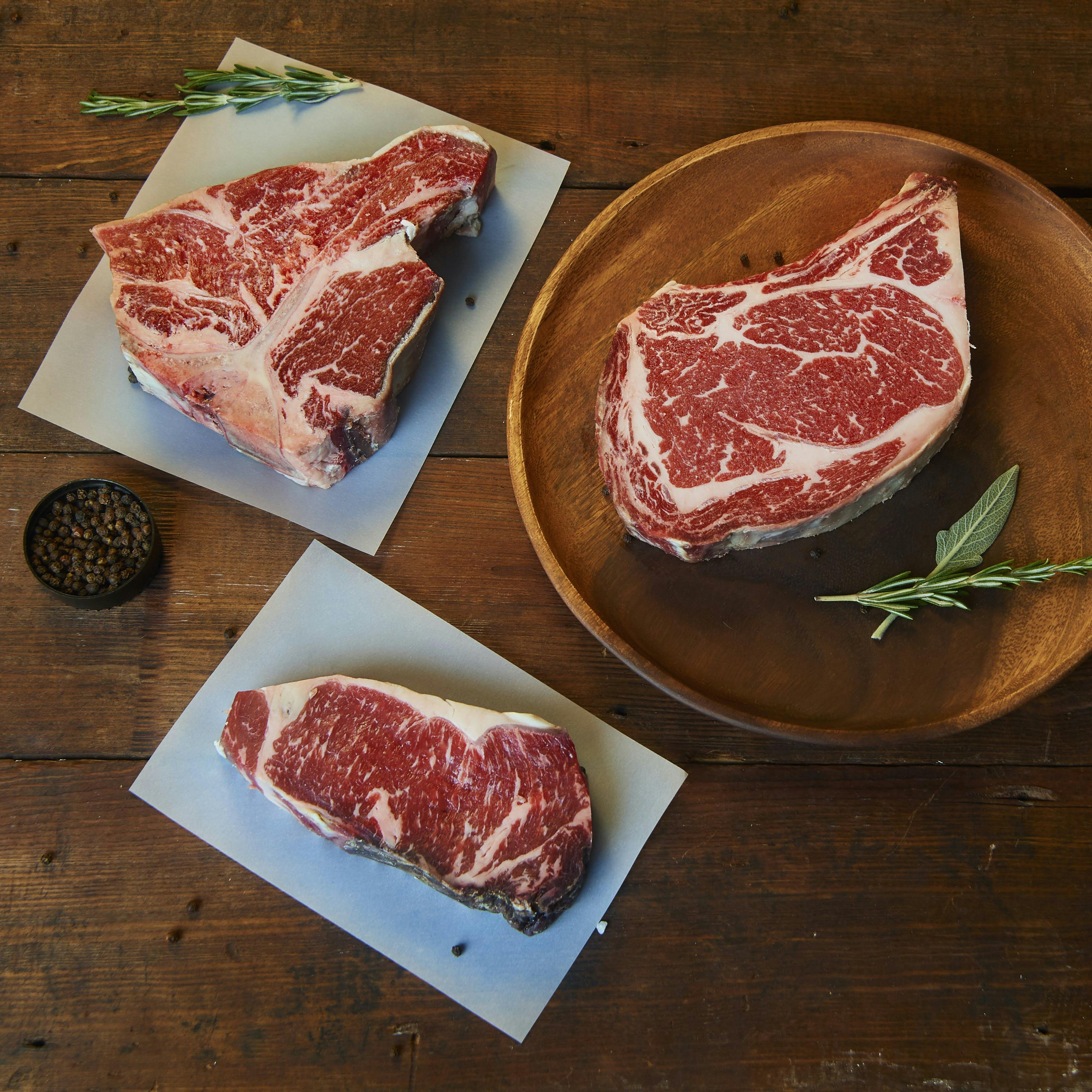Dry-Aged Upper Choice Steak Sampler - 6 Pack by Meats by Linz