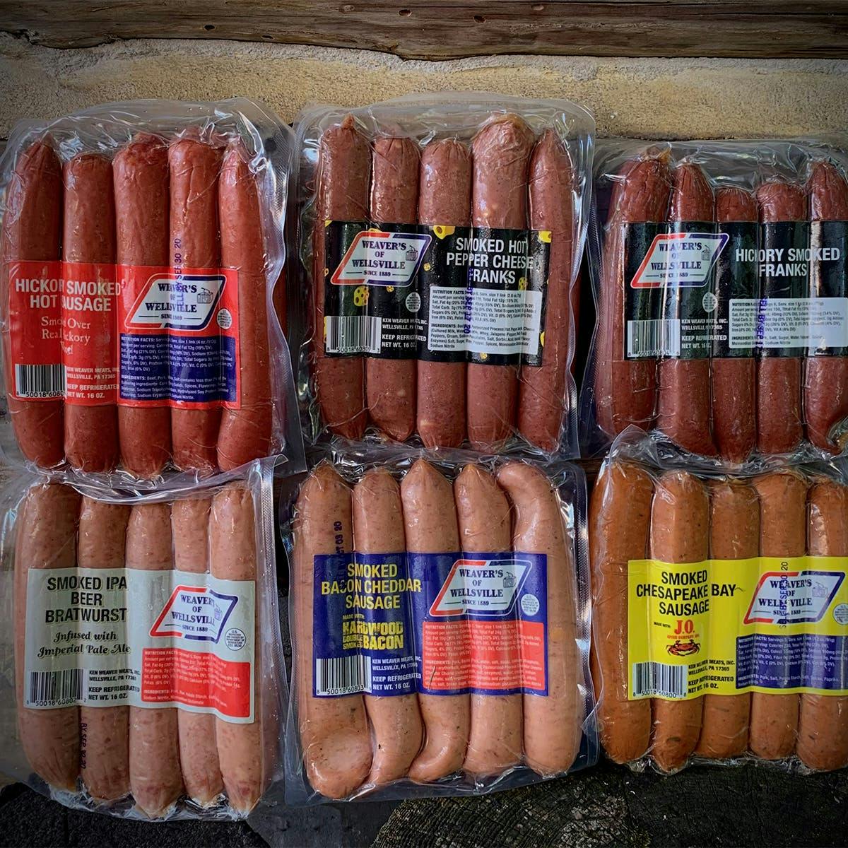 Sausages & Franks - Choose Your Own 4 Pack by Weaver's of Wellsville