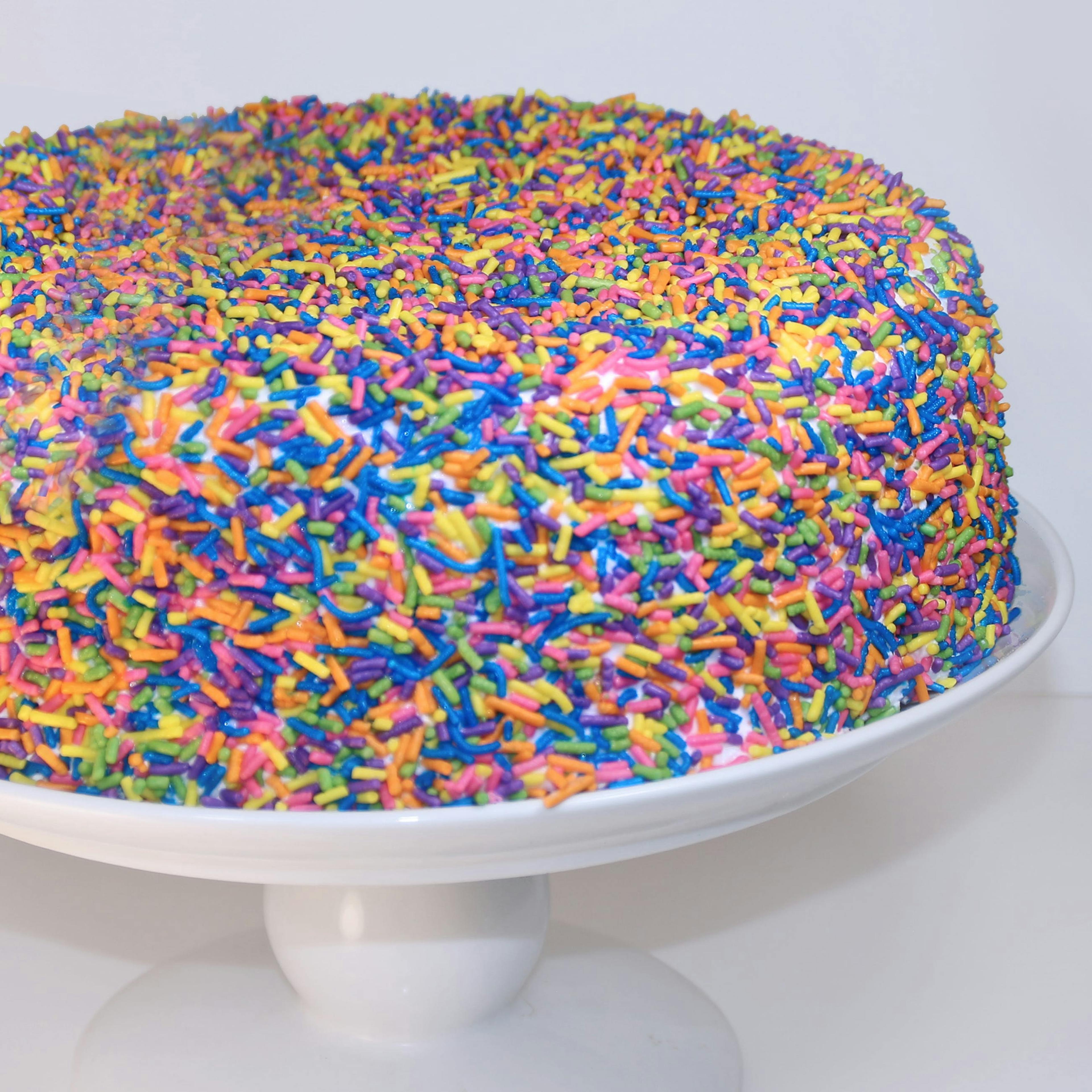 Sprinkle "Happy" Cake by Carousel Cakes - Alternate image 2