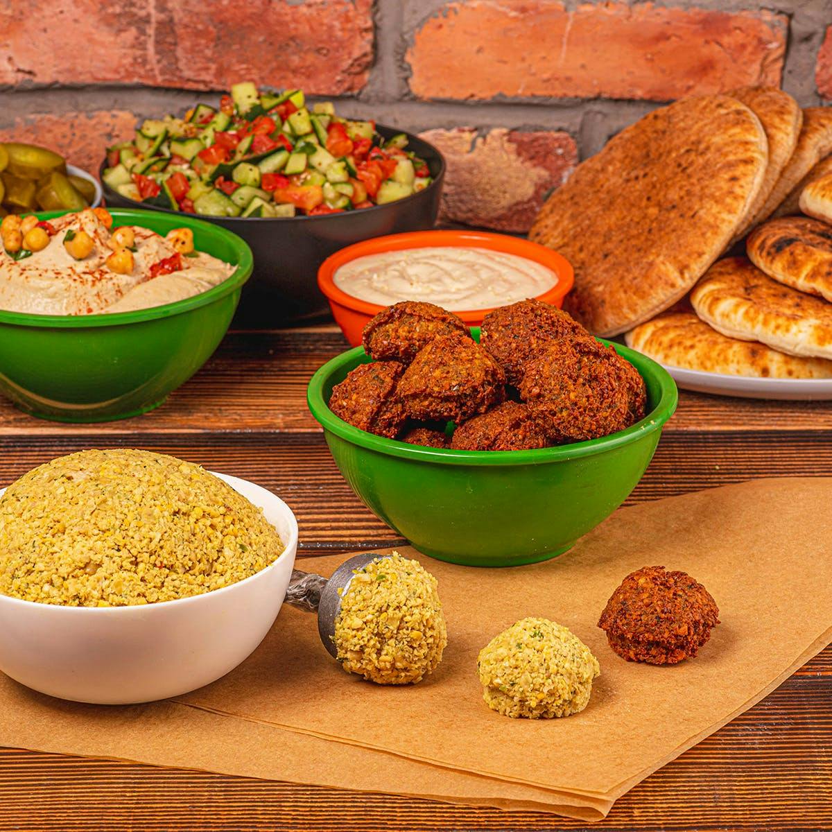 Falafel Kit For 10 By The Hummus & Pita Co. - Goldbelly