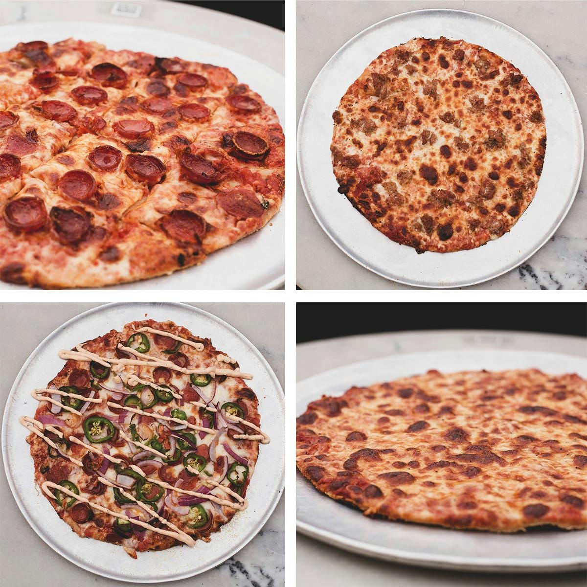 Thin Crust Pizza Sampler - 4 Pack by Emmett's