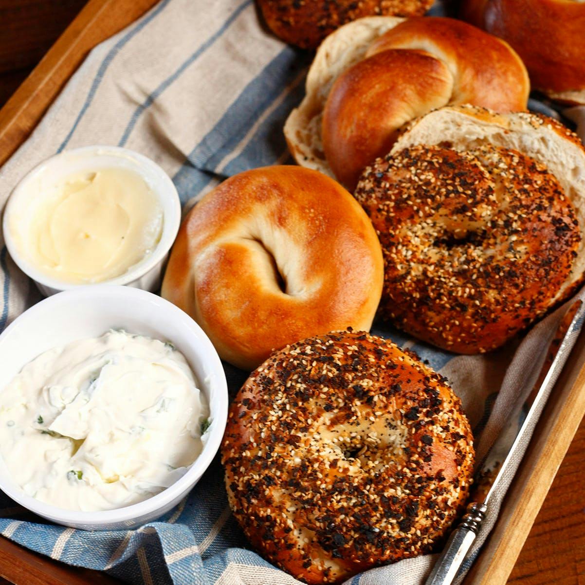 Bake Your Own Bagels with Cream Cheese - 2 Dozen by Pop's Bagels - Alternate image 1