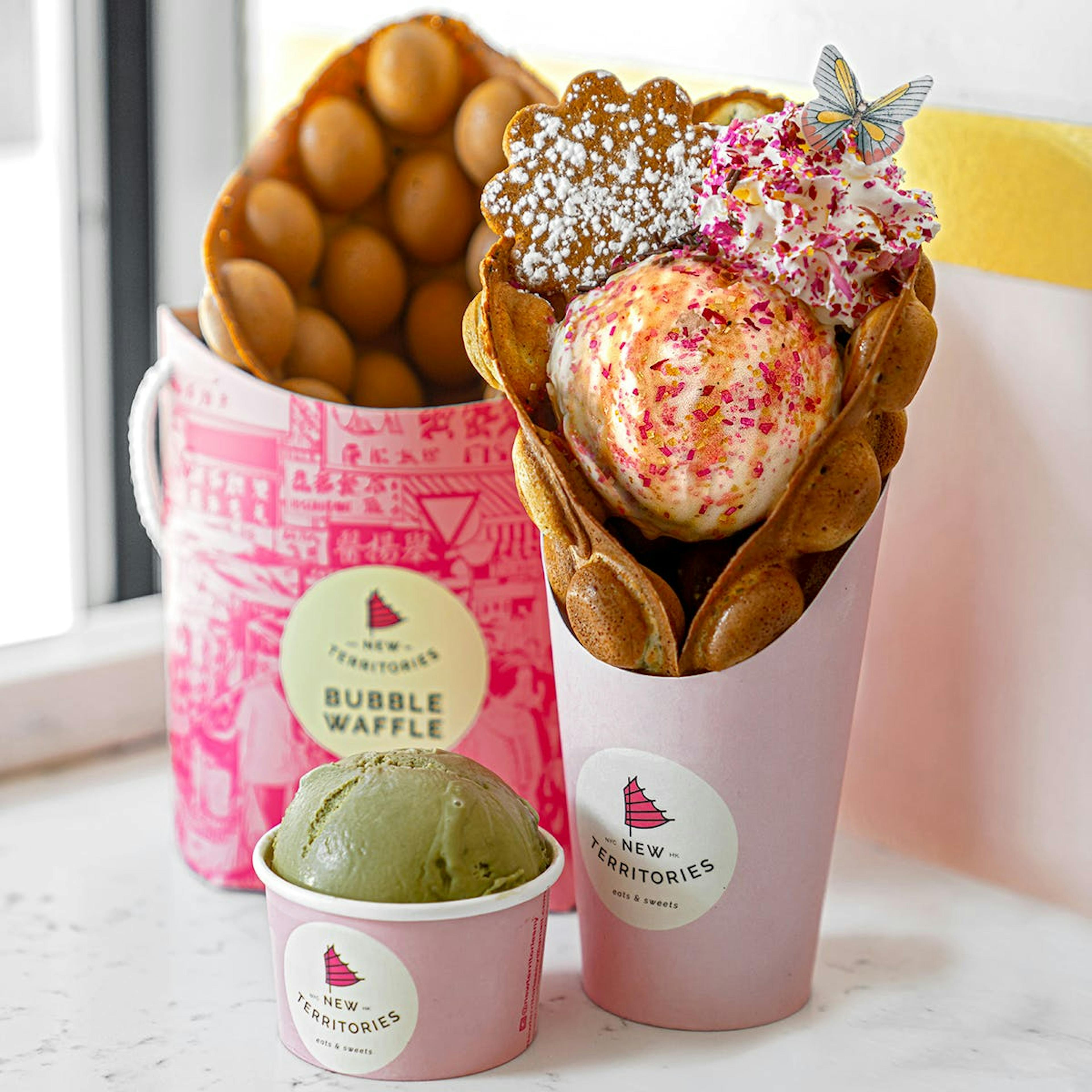 Bubble Waffle Ice Cream Cone Kit for 6 by New Territories - Alternate image 1