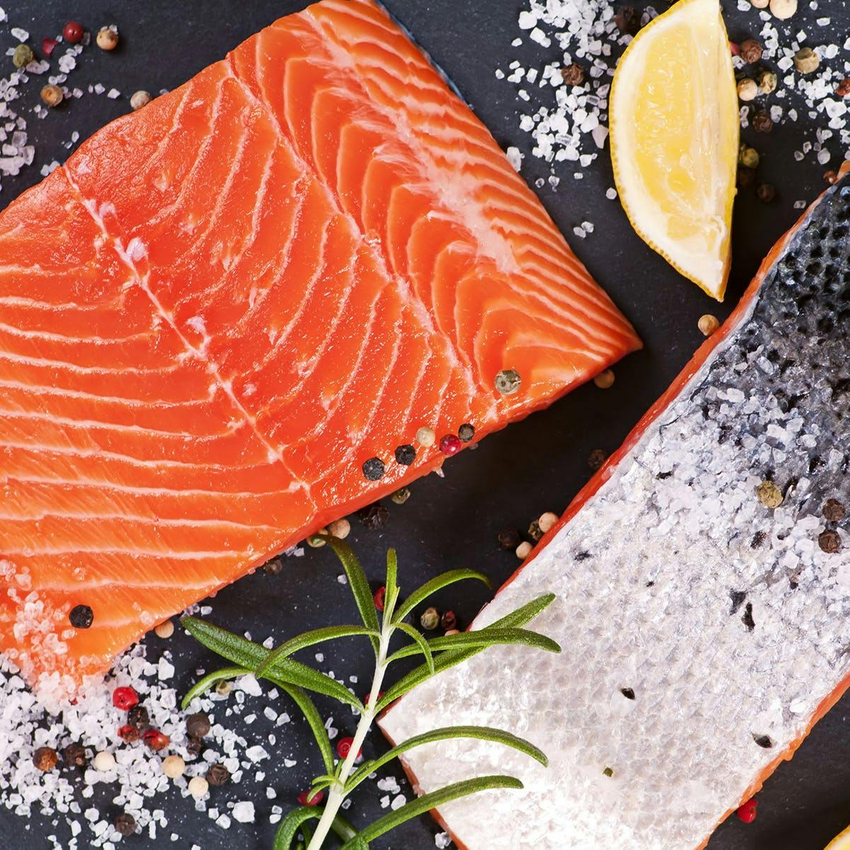 Kosher Wild Penned North Atlantic Salmon Fillet - Skin On - 1 lb. by Charm City Kosher