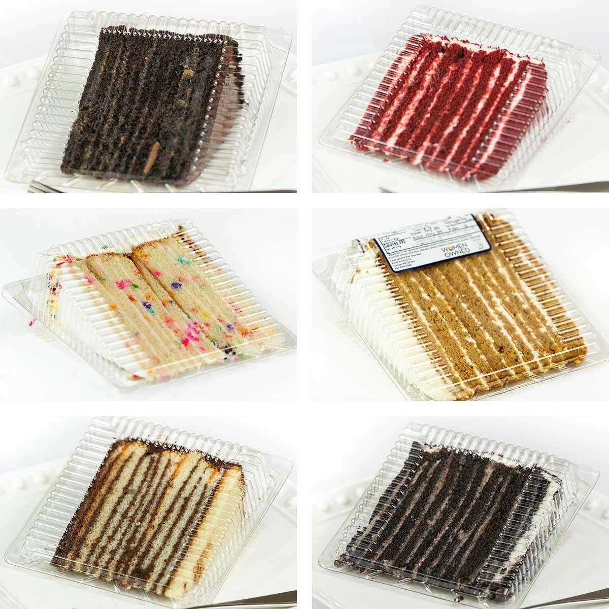 Smith Island Cake Slice Assortment - 6 Slices by Charm City Kosher