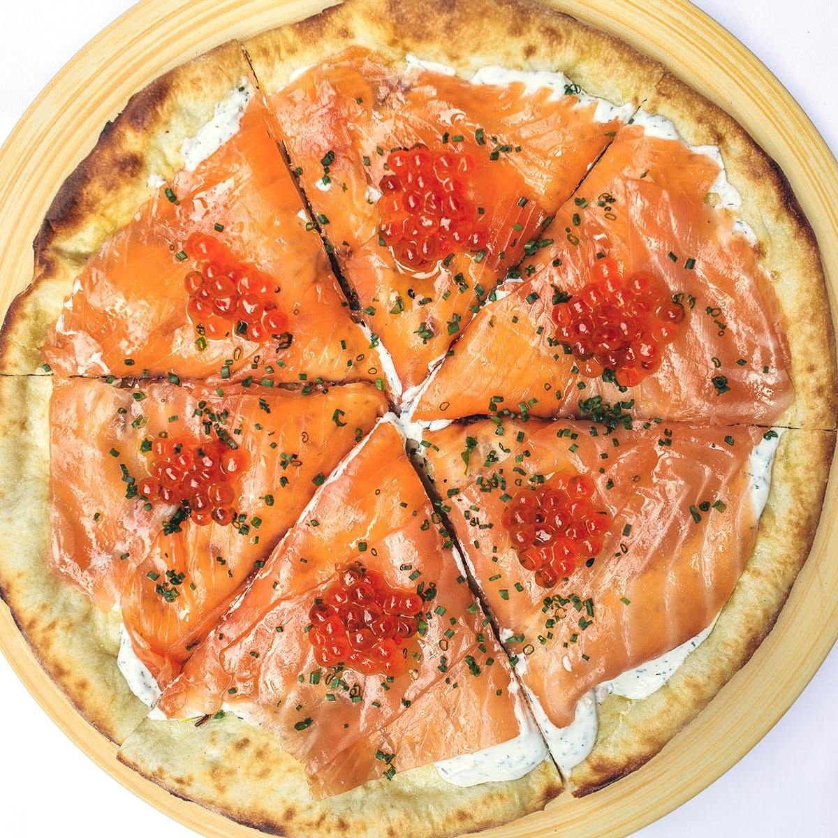 Smoked Salmon Pizza & Chinois Chicken Salad Dinner Kit for 2 by Wolfgang Puck - Alternate image 1