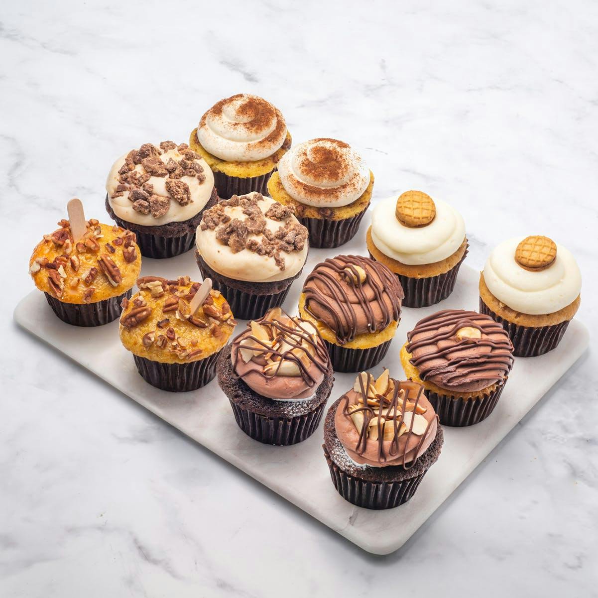 Nuttylicious Mini Cupcakes - 1 Dozen by Misha's Cupcakes