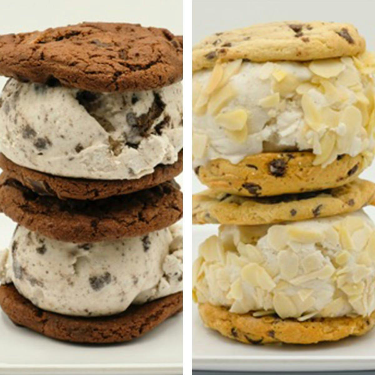 Jumbo Vegan Ice Cream Sandwich Combo 6 Pack by Wynwood Parlor Goldbelly