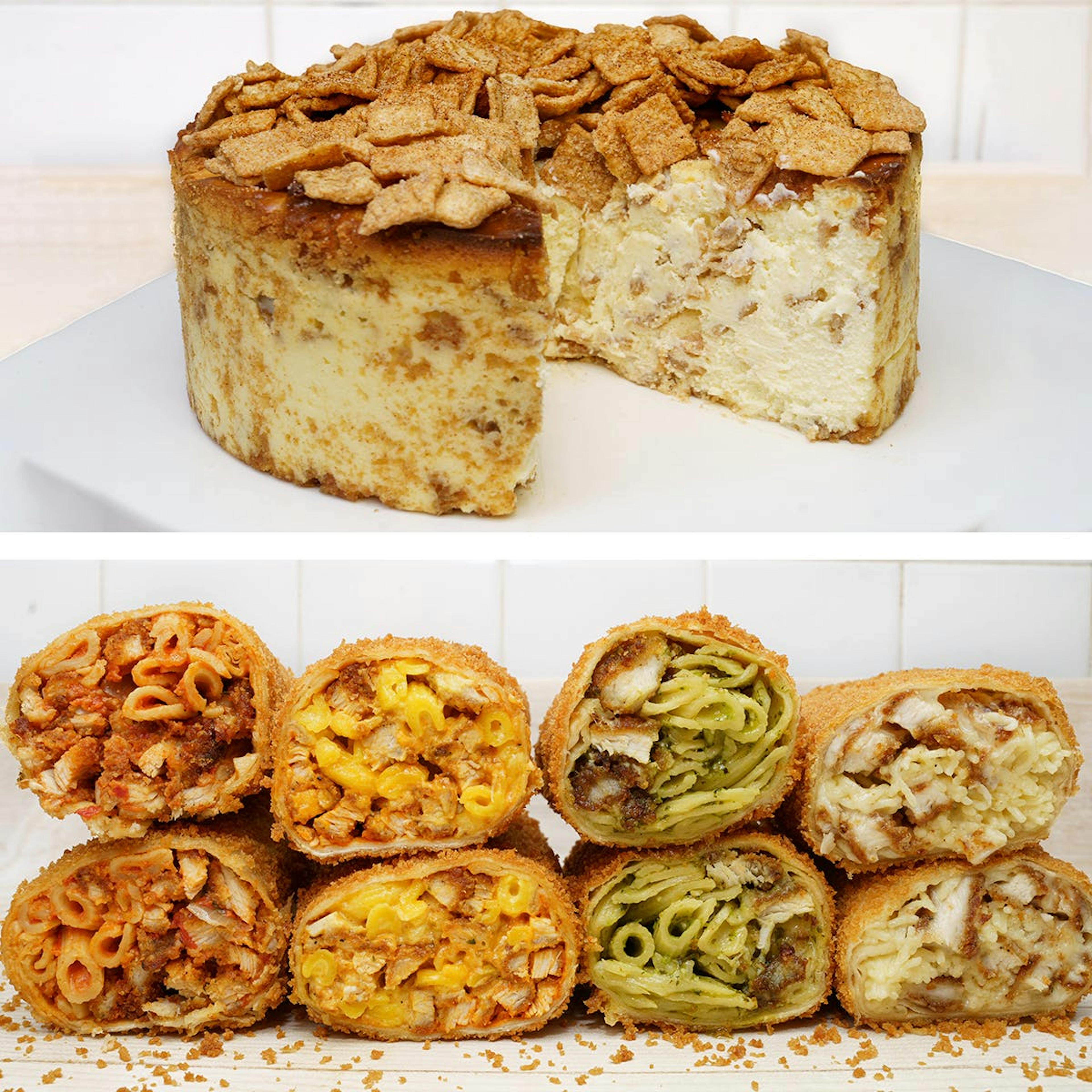 Cereal Cheesecake + 3 Deep Fried Wraps - Choose Your Own by Mt. Kisco Diner