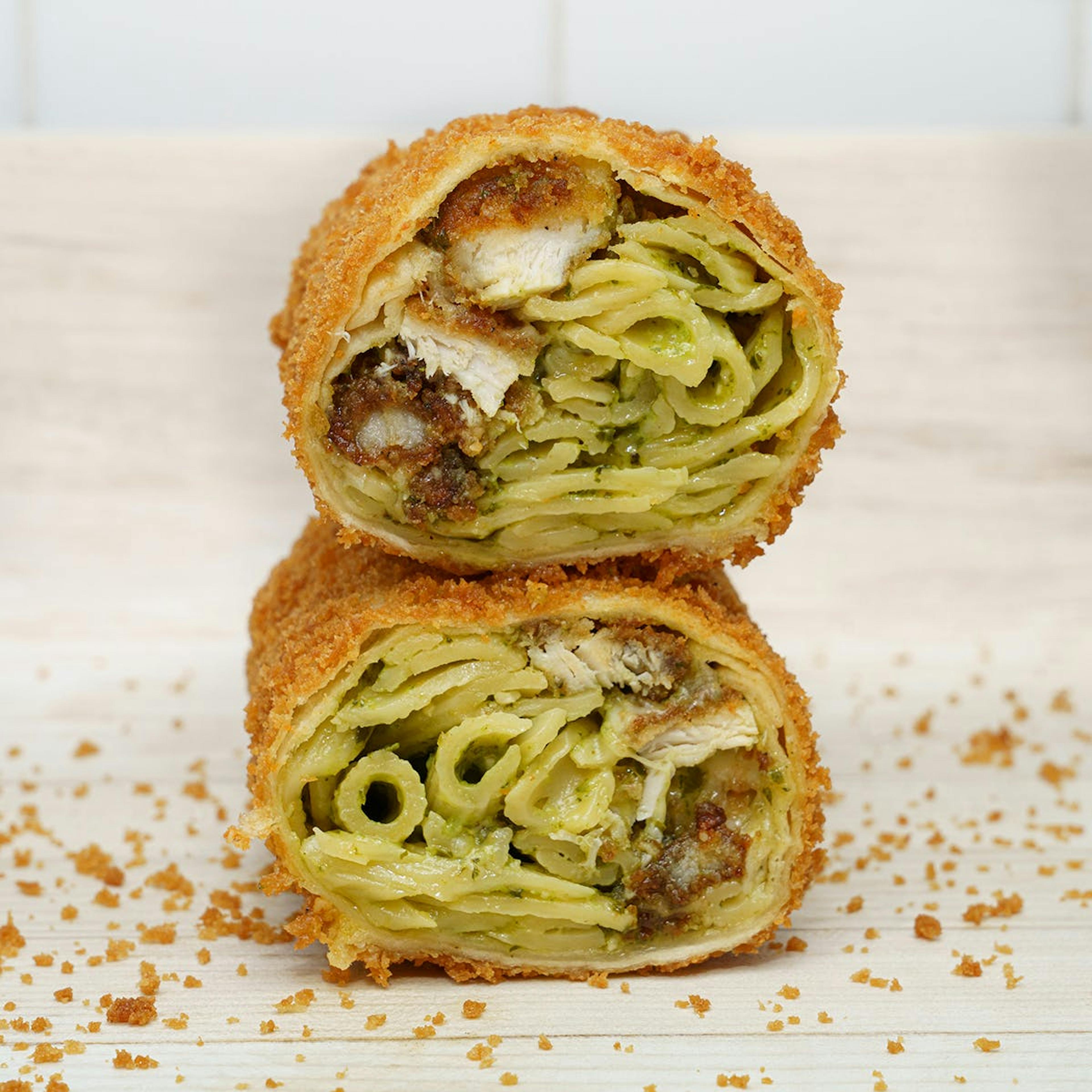 Boom Pow Pesto Deep Fried Wrap - 3 Pack by Mt. Kisco Diner
