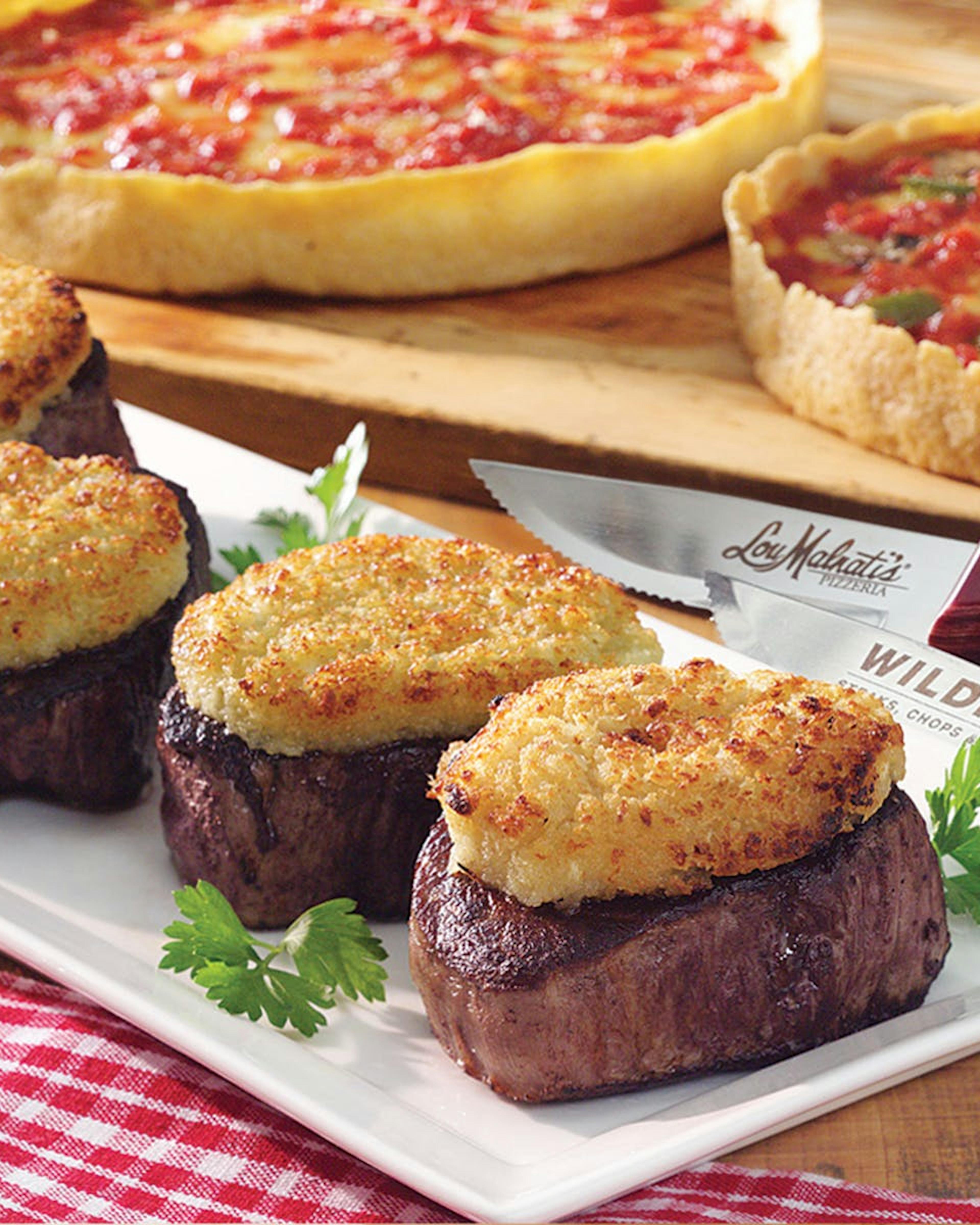 2 Lou Malnati's Deep Dish Pizzas + 4 Wildfire Filets
