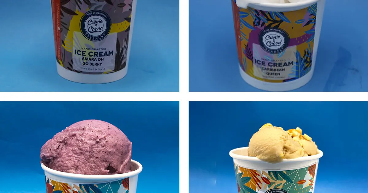 Vegan Ice Cream Collection - 4 Pints by Creme and Cocoa Creamery