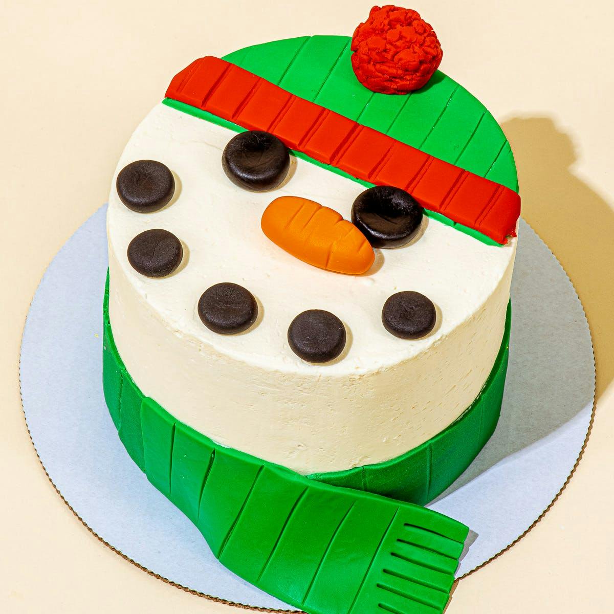 Snowman Birthday Cake - CakeCentral.com