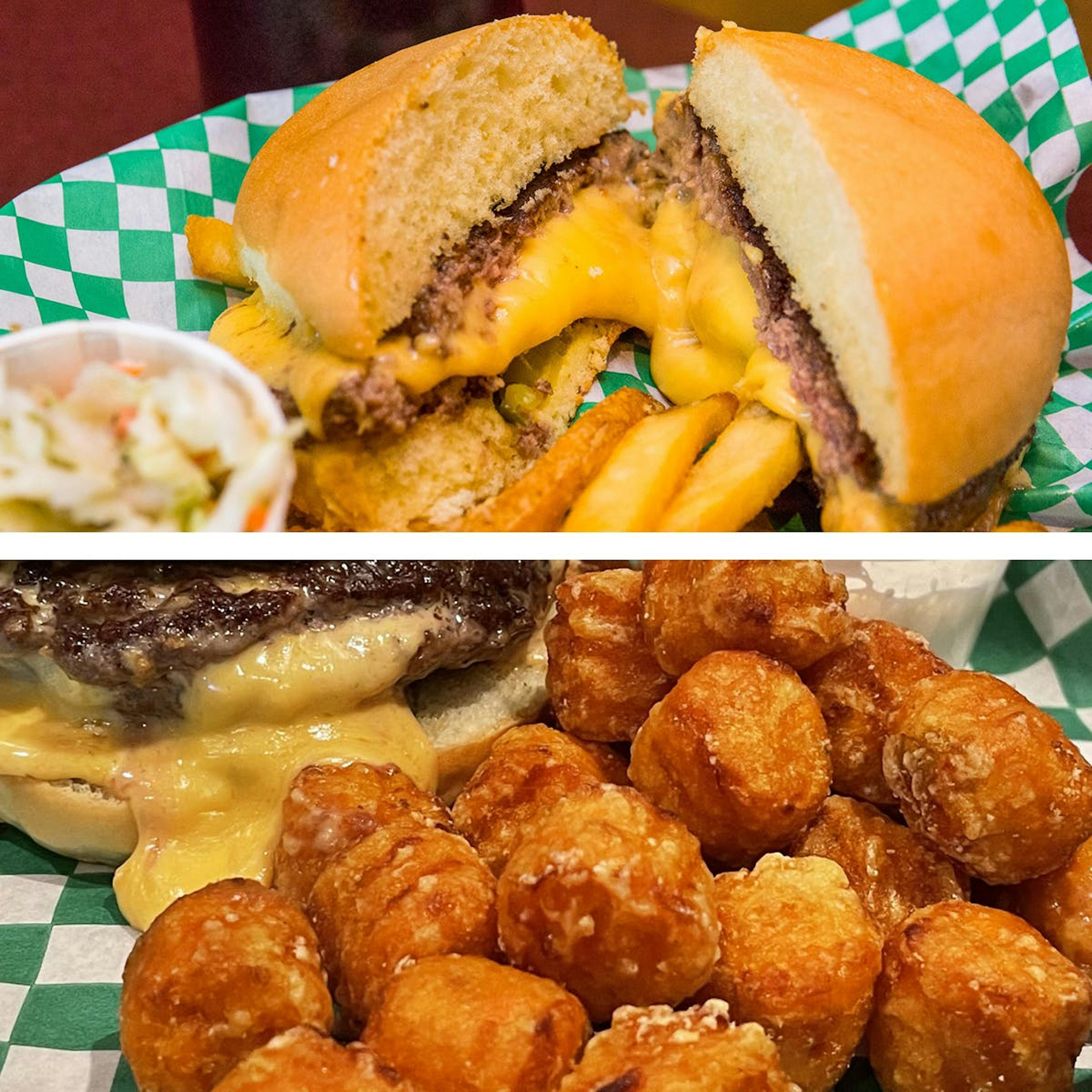 Classic Juicy Lucy Burgers + Sweet Potato Puffs - 8 Pack by 5-8 Club