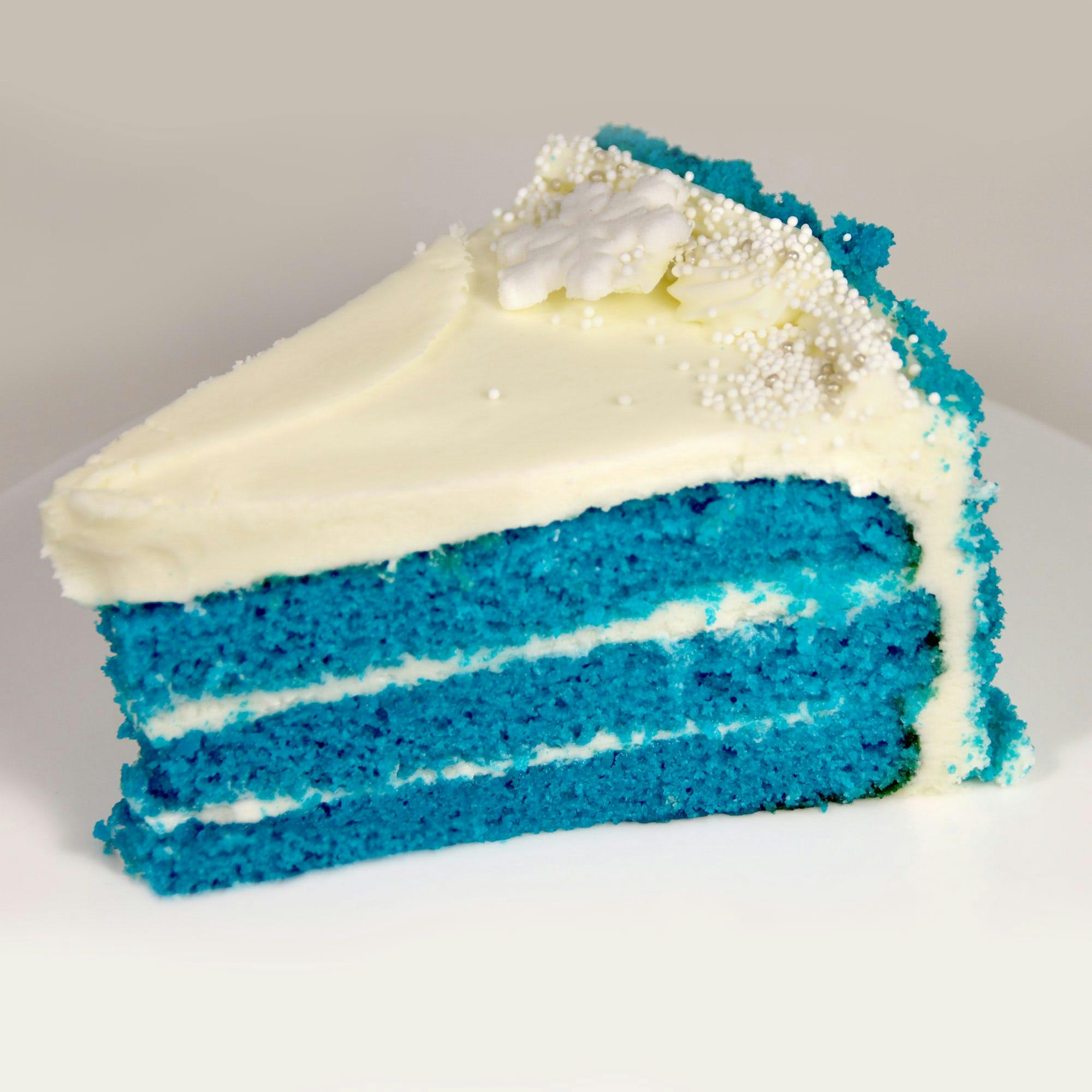 Snowflake Blue Velvet Layer Cake by Carousel Cakes - Alternate image 2