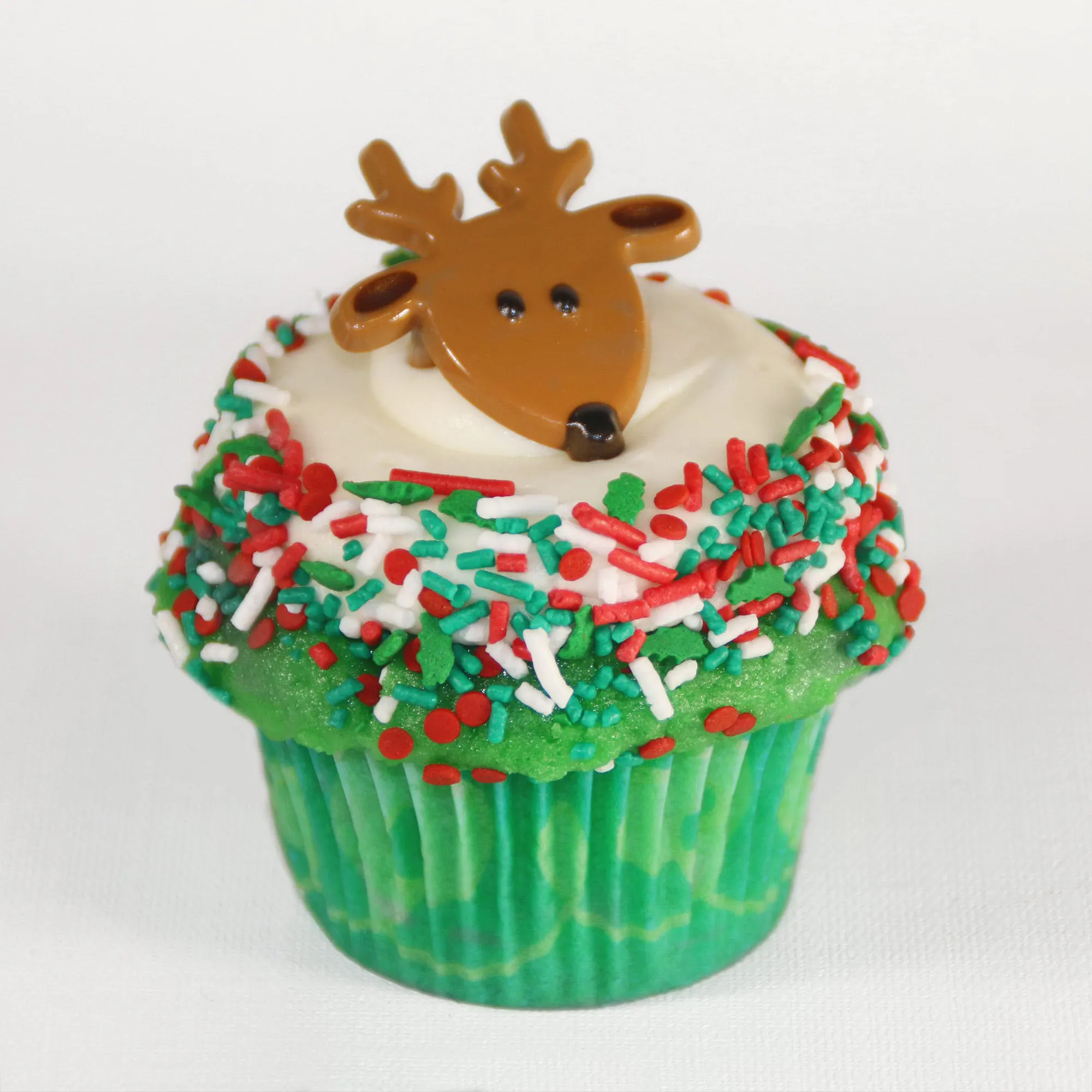 Red & Green Velvet Holiday Cupcakes - 12 Pack by Carousel Cakes - Alternate image 2
