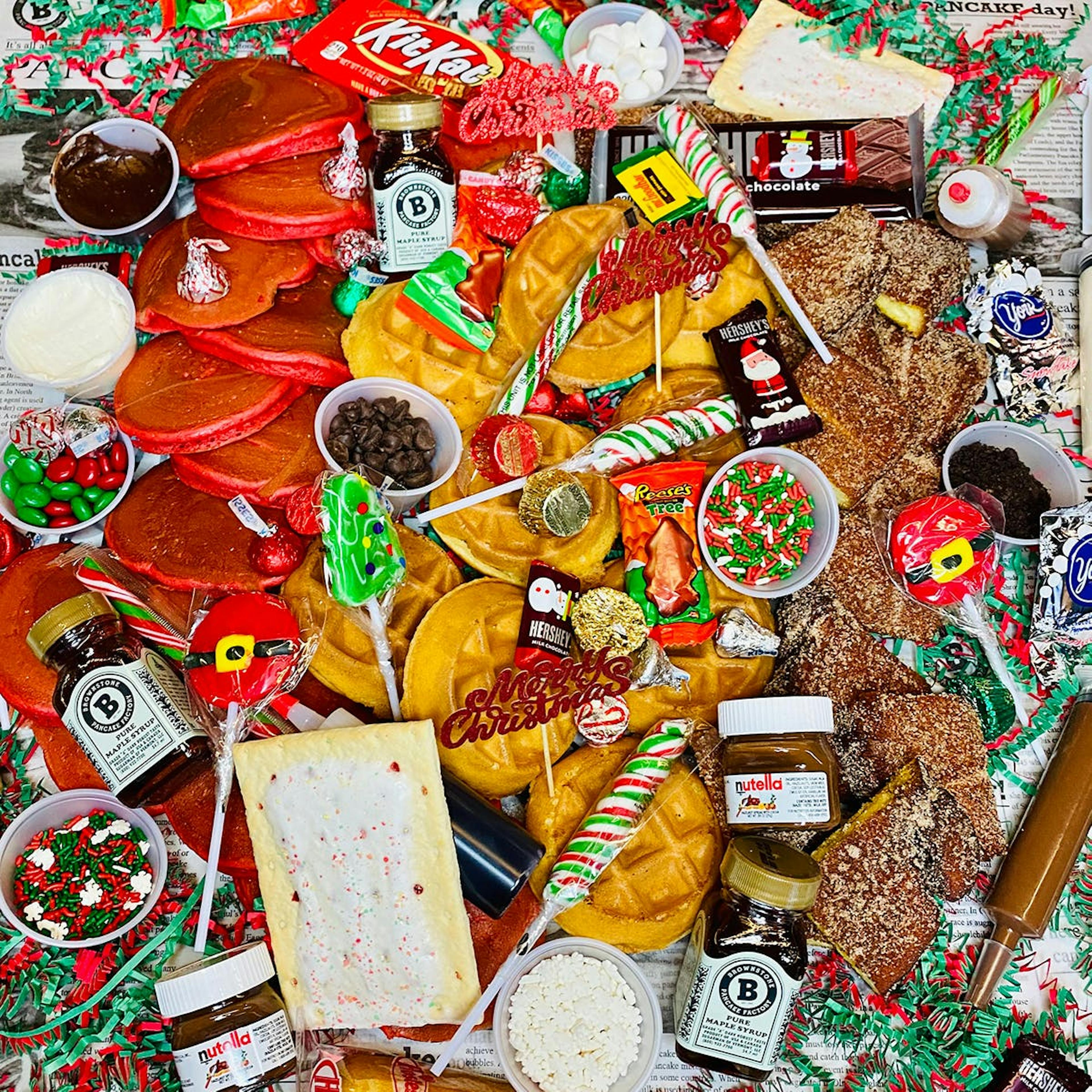 Christmas Brunch Box for 8-10 by Brownstone Pancake Factory