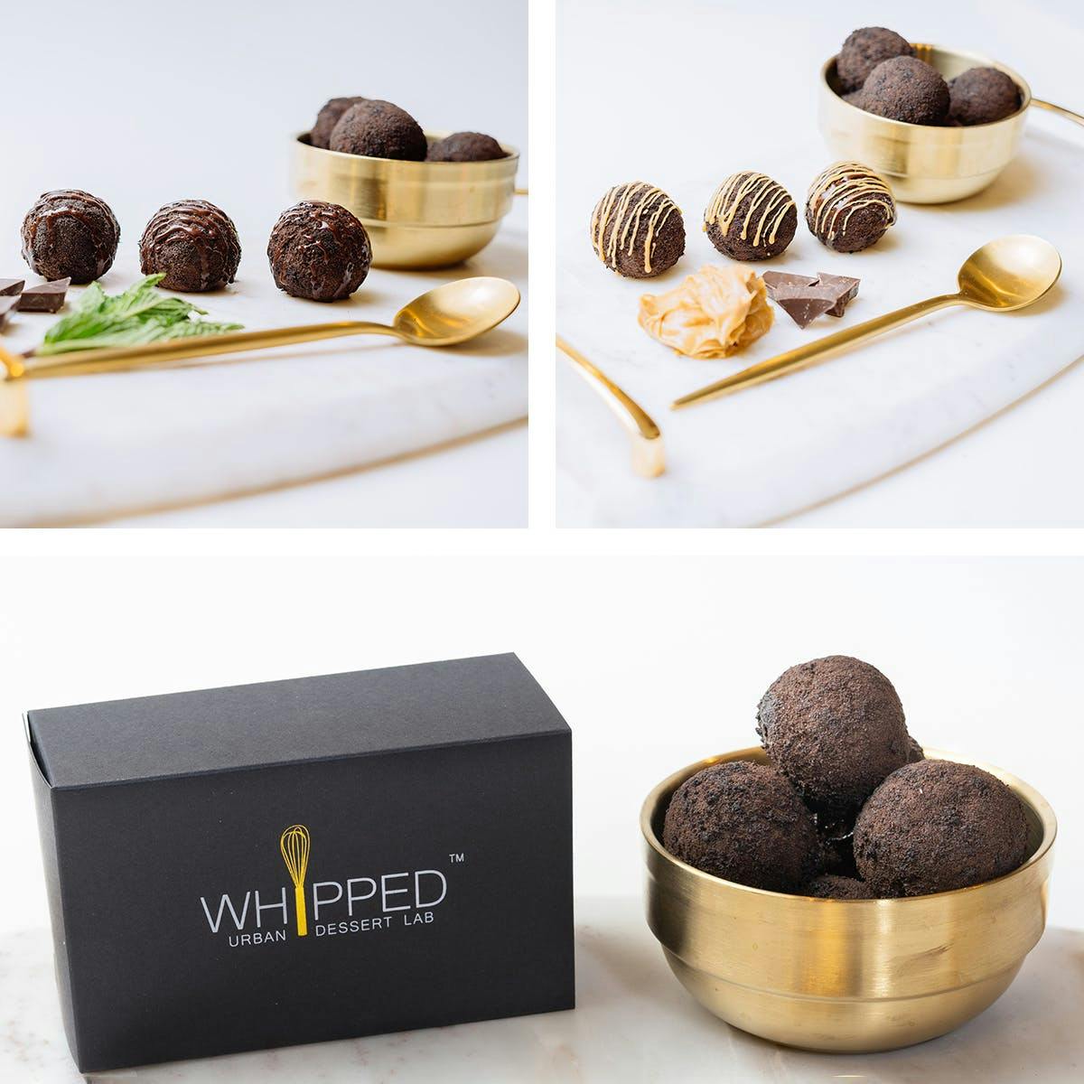 Oat Milk Ice Crème Truffle Assortment - 24 Pack by Whipped Urban Dessert Lab