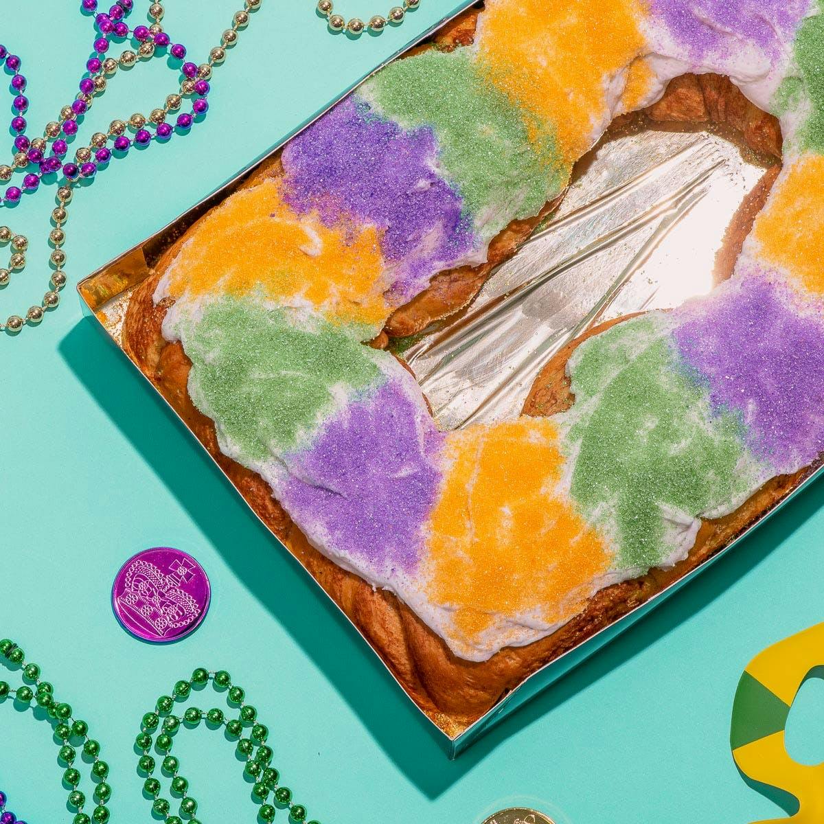 Cream Cheese King Rex King Cake Kit BOGO by Gambino's Bakery King Cakes - Alternate image 1