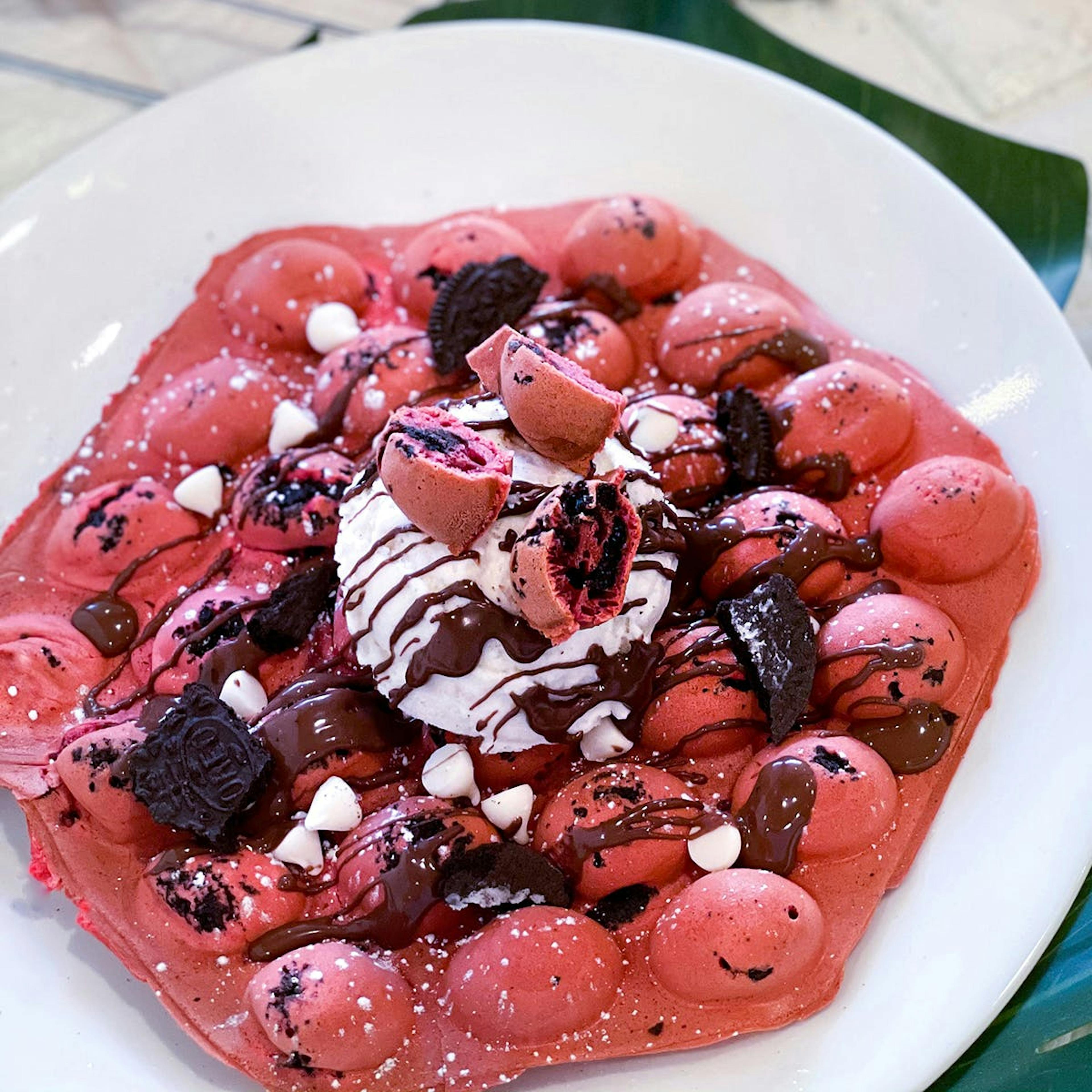 Valentine's Day Red Velvet Oreo Bubble Waffles - 8 Pack by New Territories