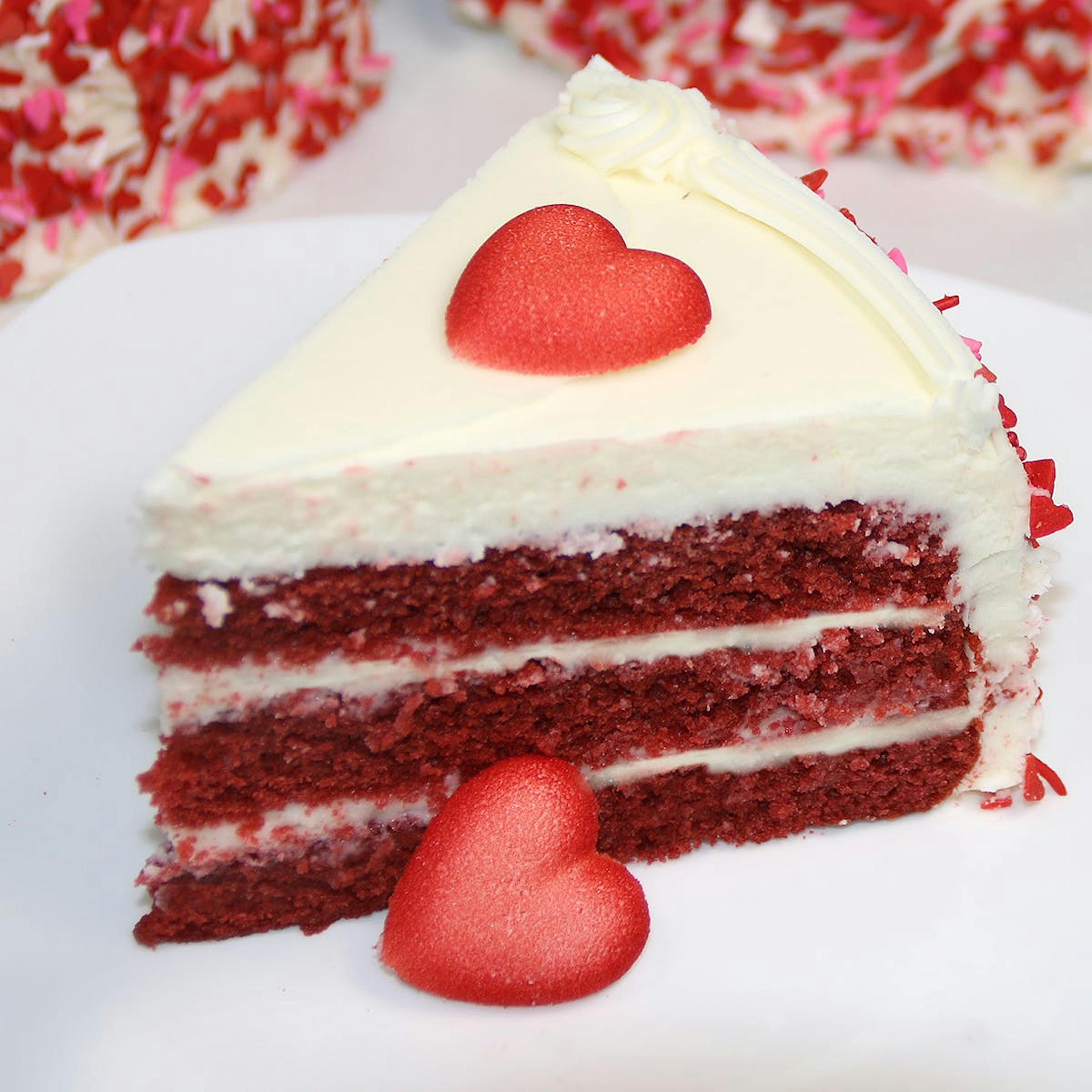 Valentine's Day Red Velvet Layer Cake by Carousel Cakes