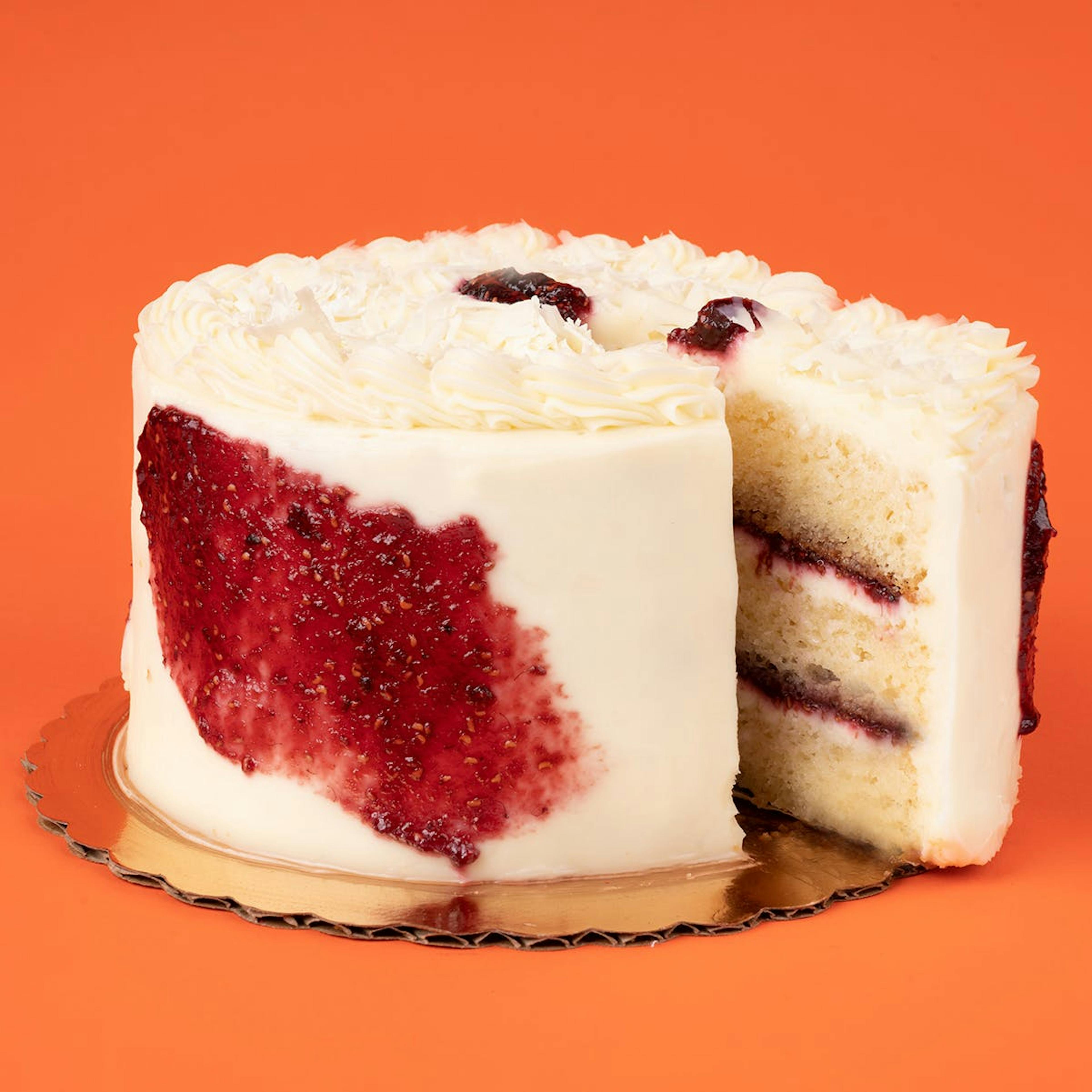 White Chocolate Raspberry Cake - 6" by Rustika Cafe and Bakery - Alternate image 2