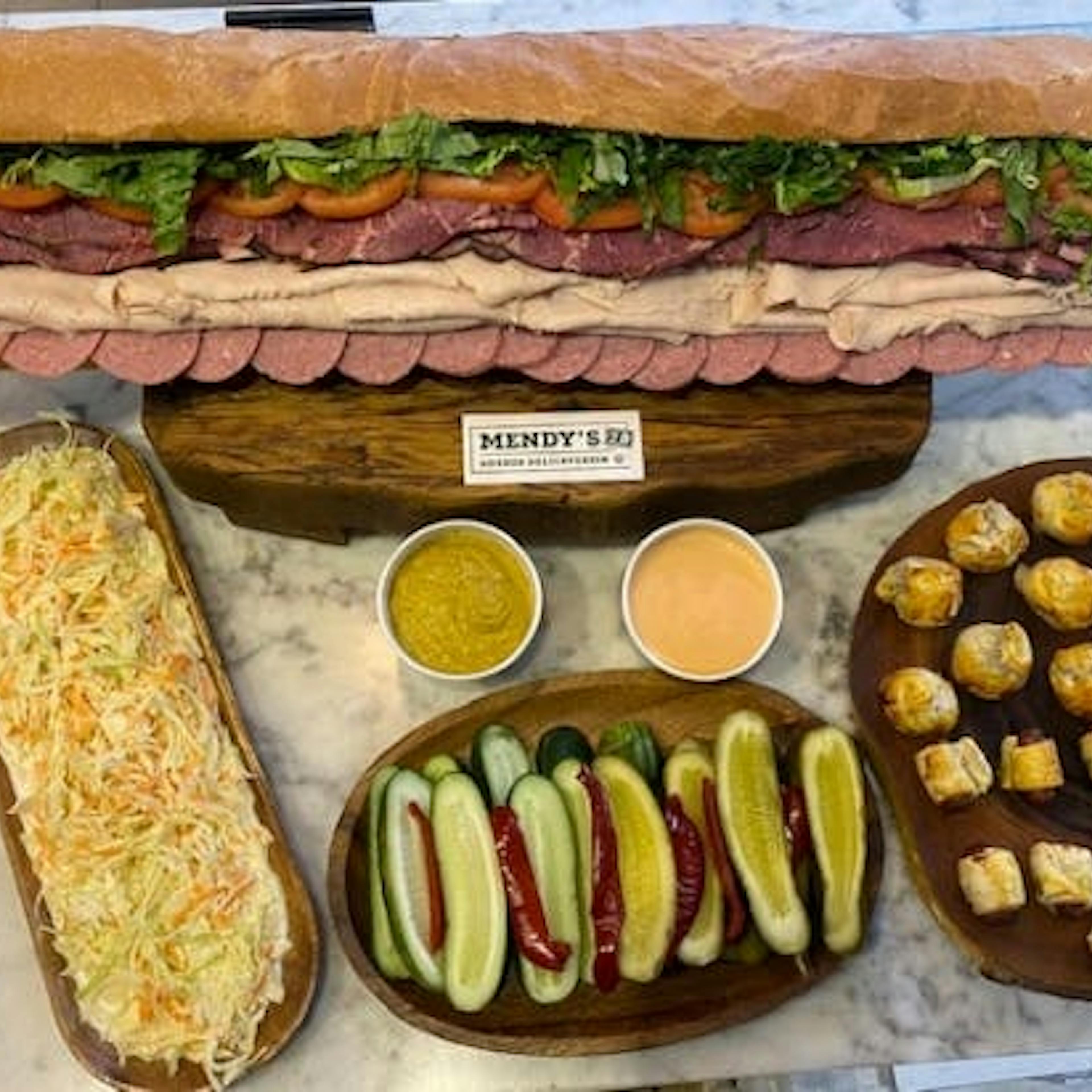 Game Day Spread for 6-8 by Mendy's Kosher Delicatessen