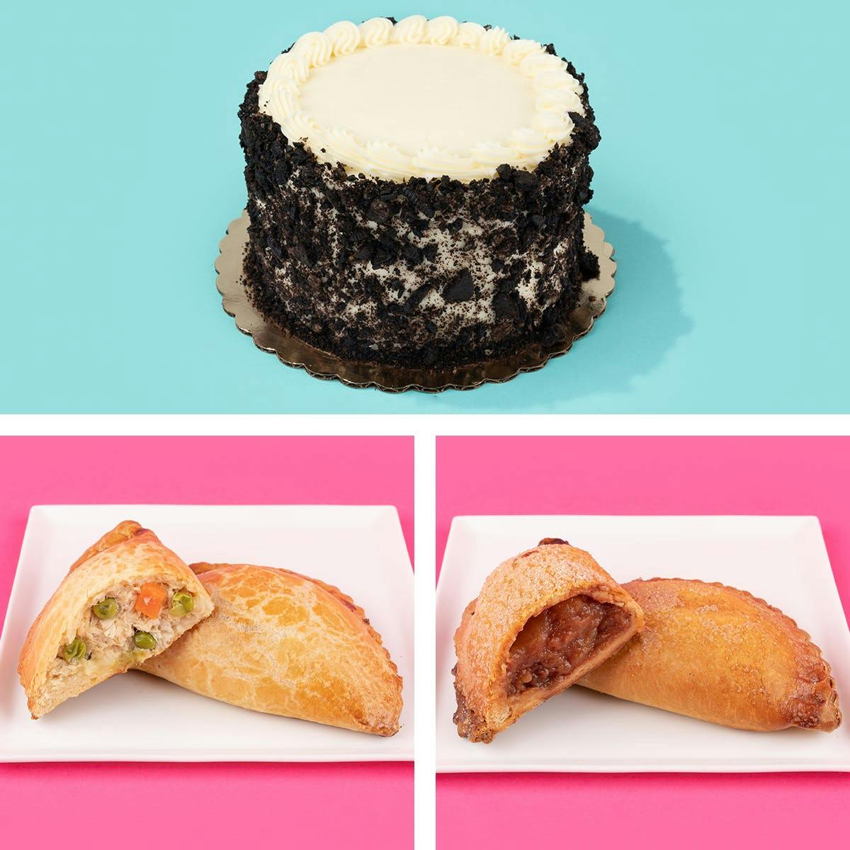 Cake + Empanadas Combo - Choose Your Own Cake + 12 Pack by Rustika Cafe and Bakery