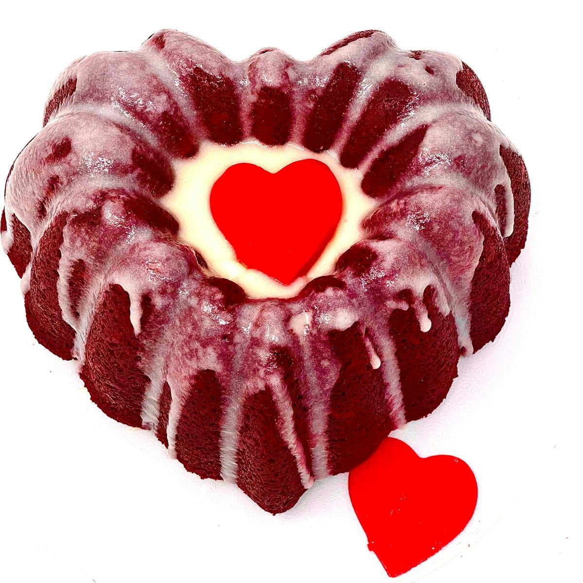 Valentine Heart Shaped Bundt Cake by Southern Girl Desserts | Goldbelly