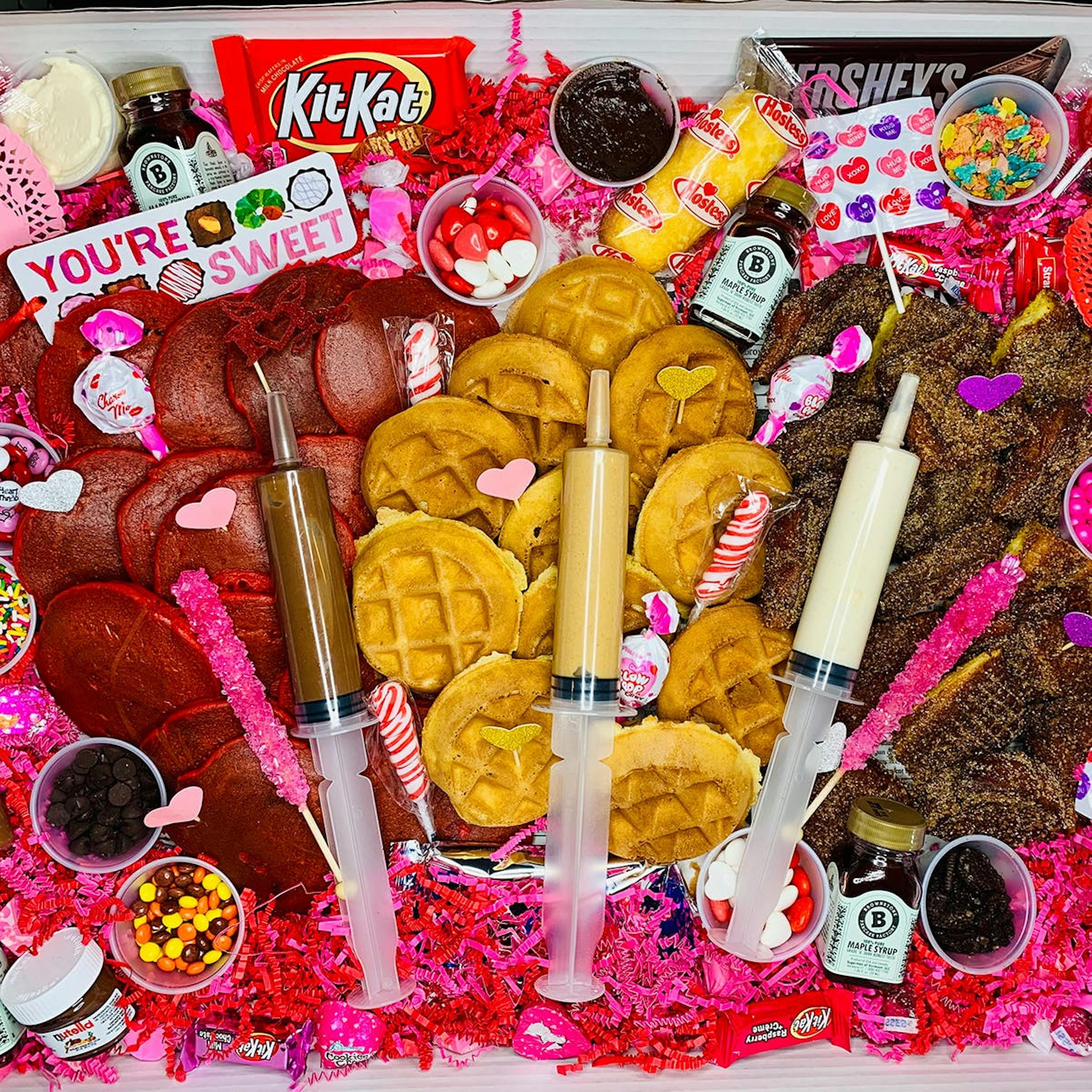 Valentine's Day Brunch Box for 8-10 by Brownstone Pancake Factory