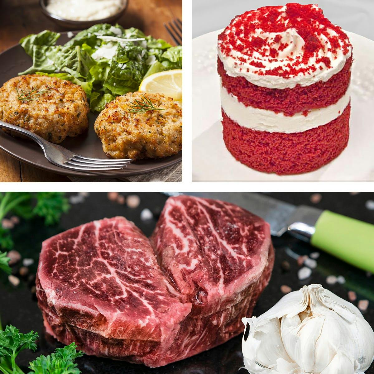 Steaks and Cakes Date Night Dinner for 2 by Chesapeake Bay