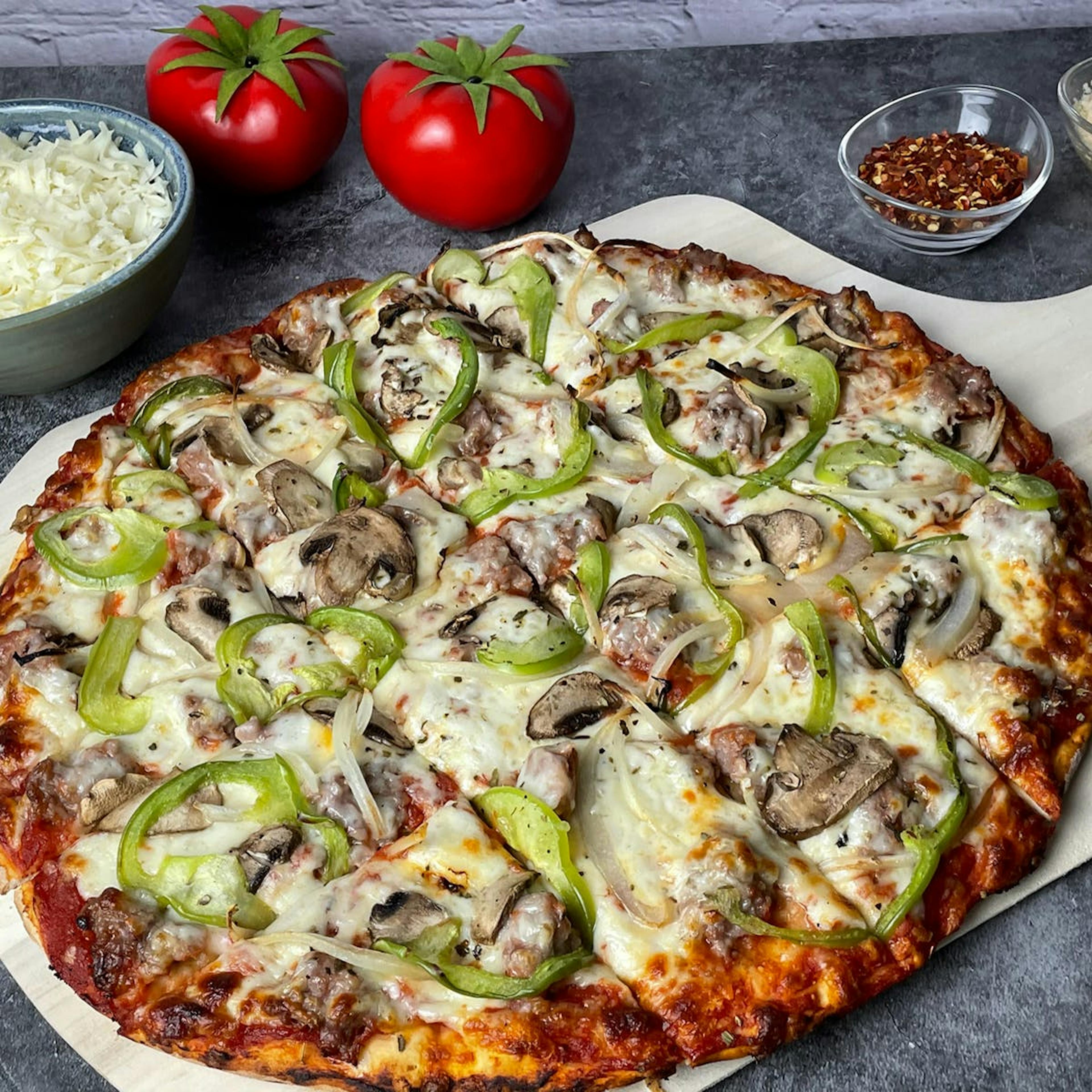 Thin Crust Pizza Assortment - 6 Pack by Bill's Pizza & Pub - Alternate image 1