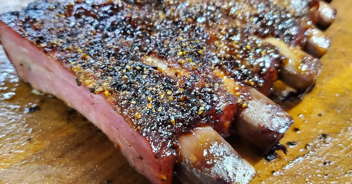 St. Louis Style Pork Spare Ribs - 4 Racks by Roegels Barbecue | Goldbelly