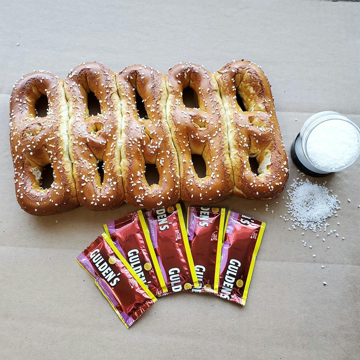 Philly Soft Pretzels + Mustard 5 Pack by Center City Pretzel Co
