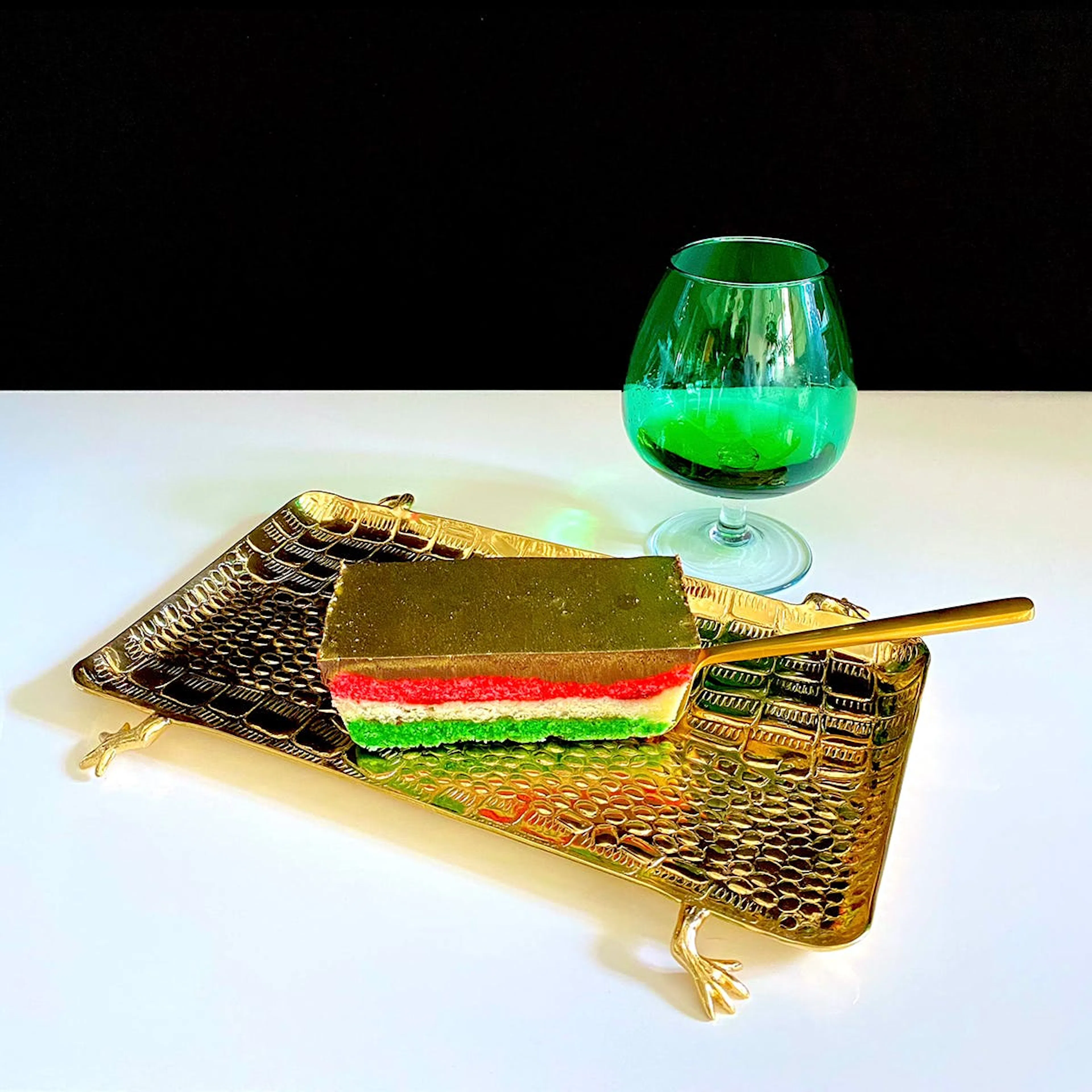 Golden Rainbow Shortbread Tray by Shortbread Society | Goldbelly