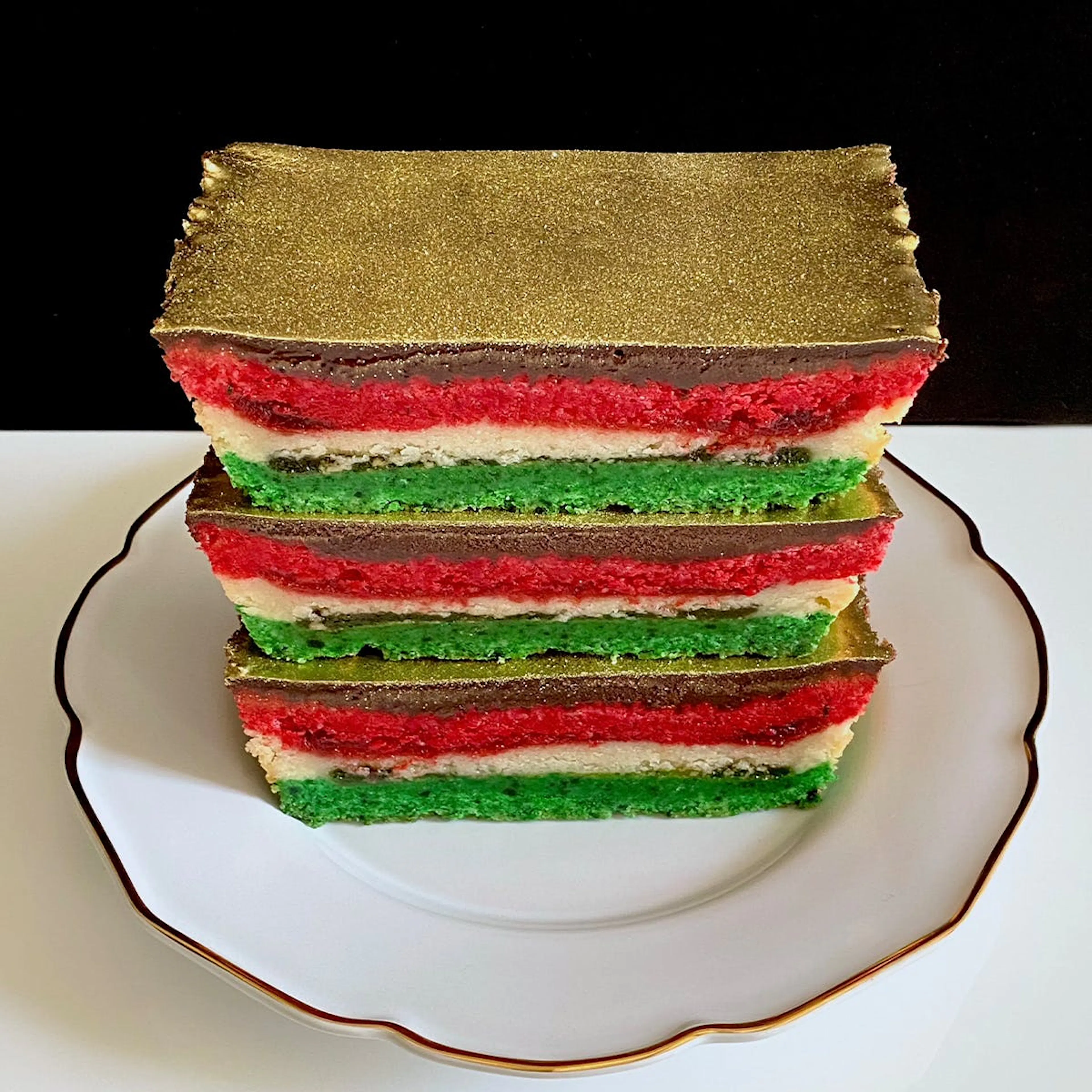 Golden Rainbow Shortbread Tray by Shortbread Society | Goldbelly