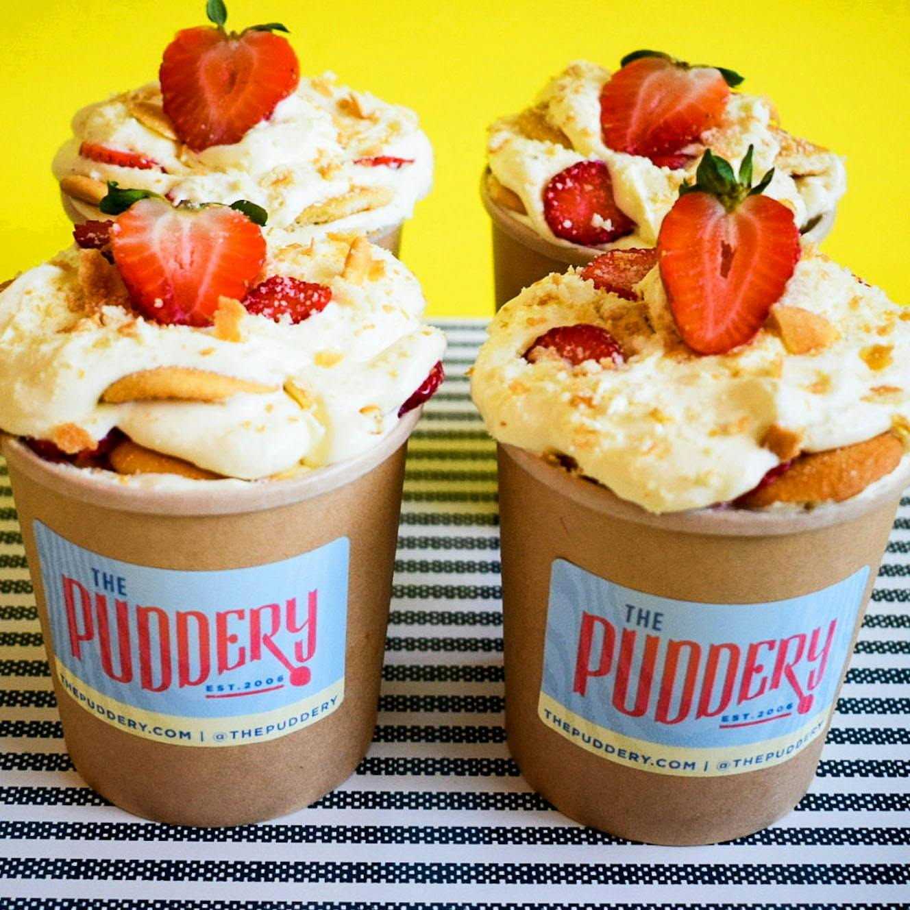 Strawberry Banana Pudding - 4 Pack by The Puddery - Alternate image 2