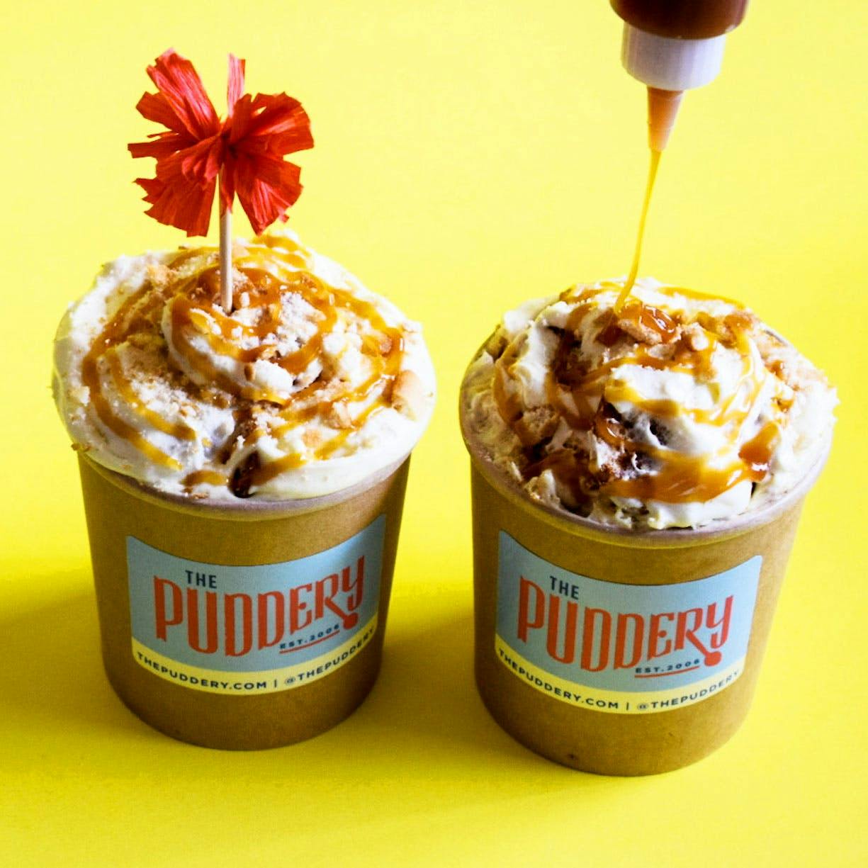 Caramel Banana Pudding - 4 Pack by The Puddery