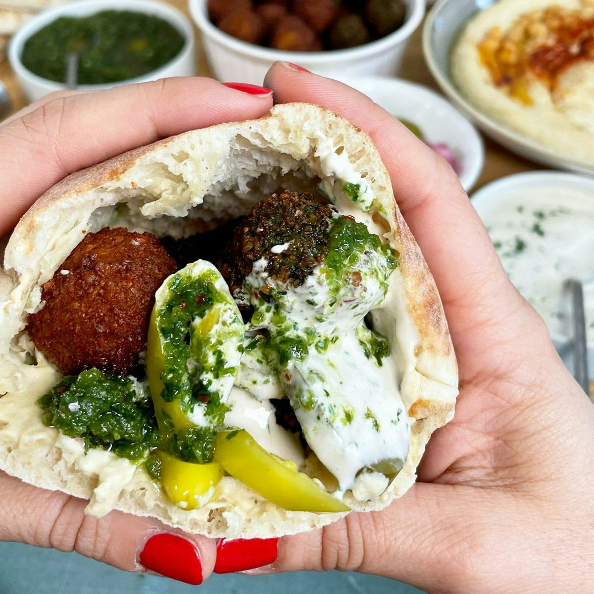 Green Falafel Kit for 6 (Vegan) by Taïm Mediterranean Kitchen - Alternate image 1