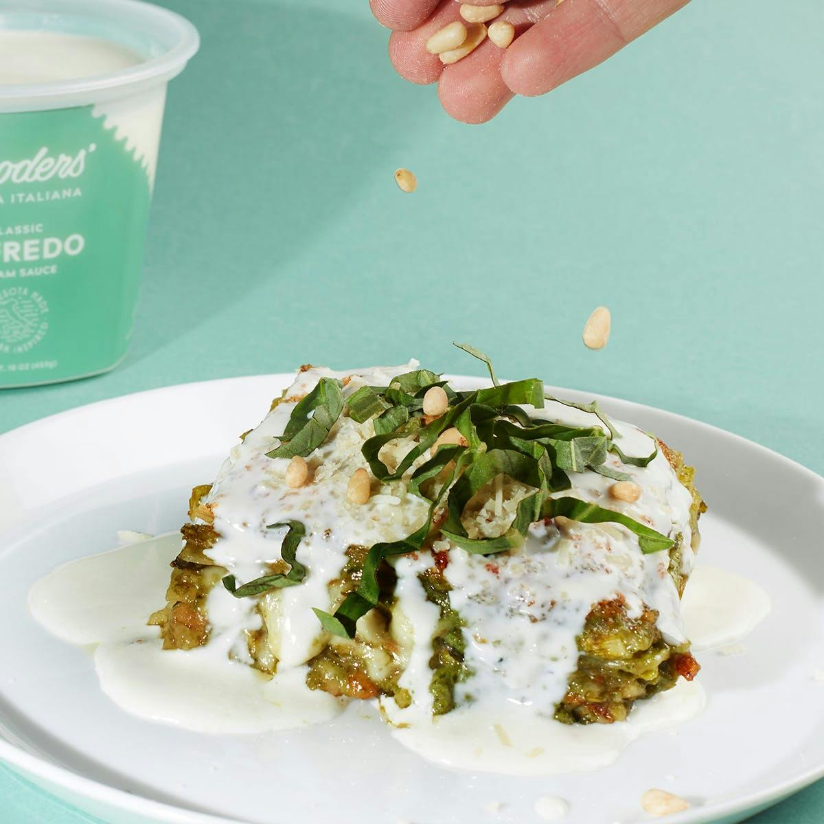 "Lasagna Pesto Genovese" Basil Pesto Lasagna for 8 by Broders' Cucina Italiana