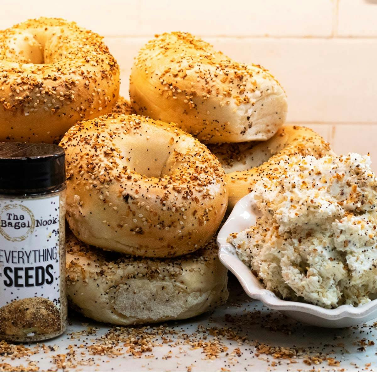 Everything for Everyone Bagels + Cream Cheese by The Bagel Nook Goldbelly