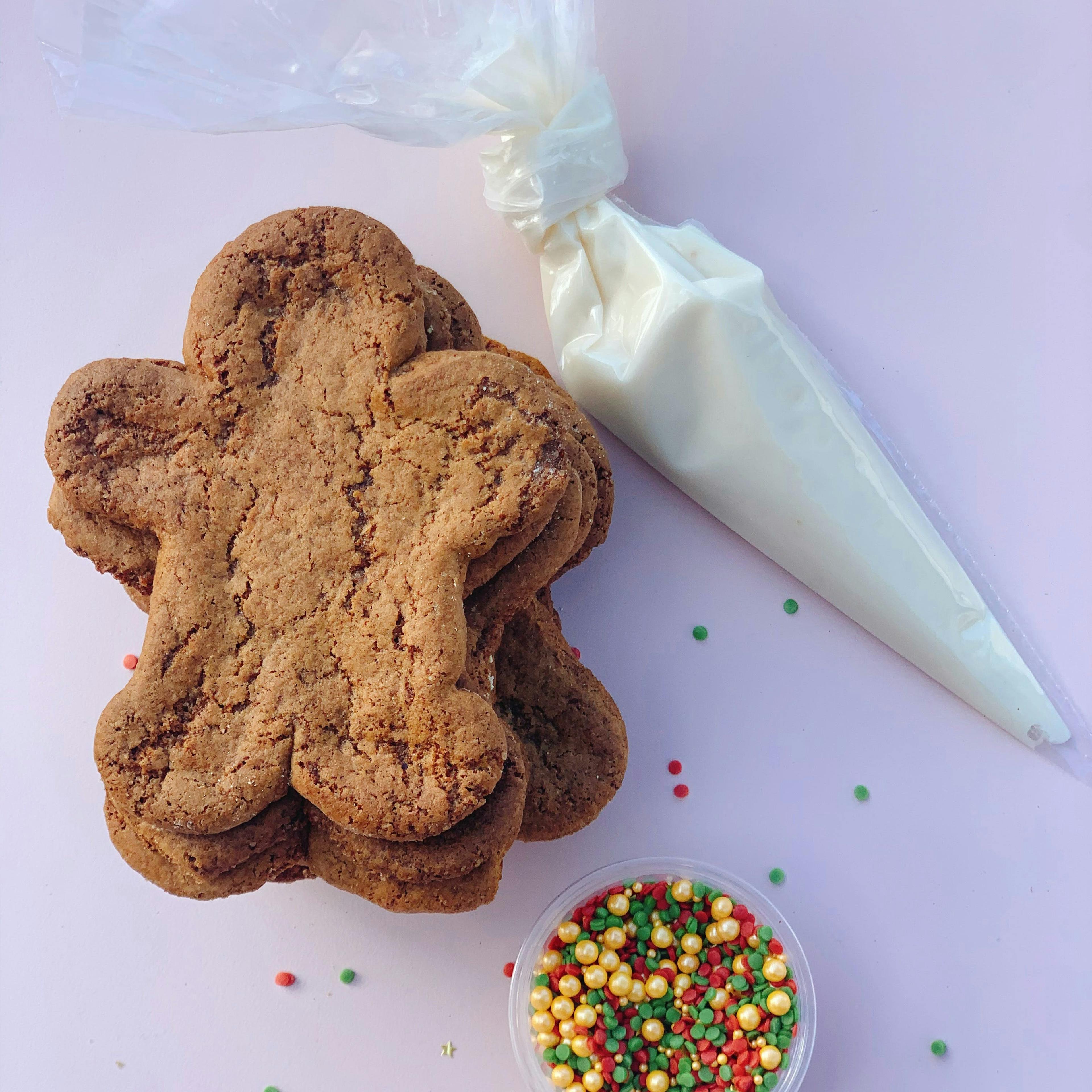 Vegan + Gluten Free Gingerbread Cookie Decorating Kit - 12 Pack by Erin McKenna's Bakery