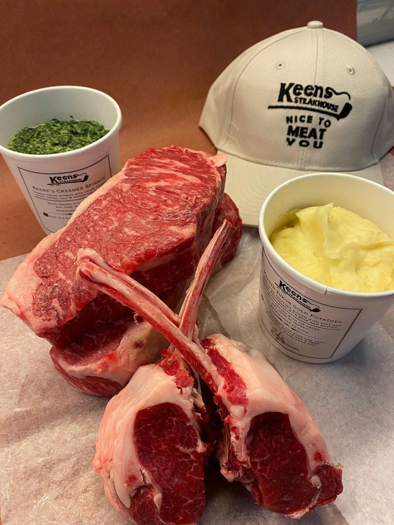 It's All in the Box Dinner Kit for 3-4 by Keens Steakhouse