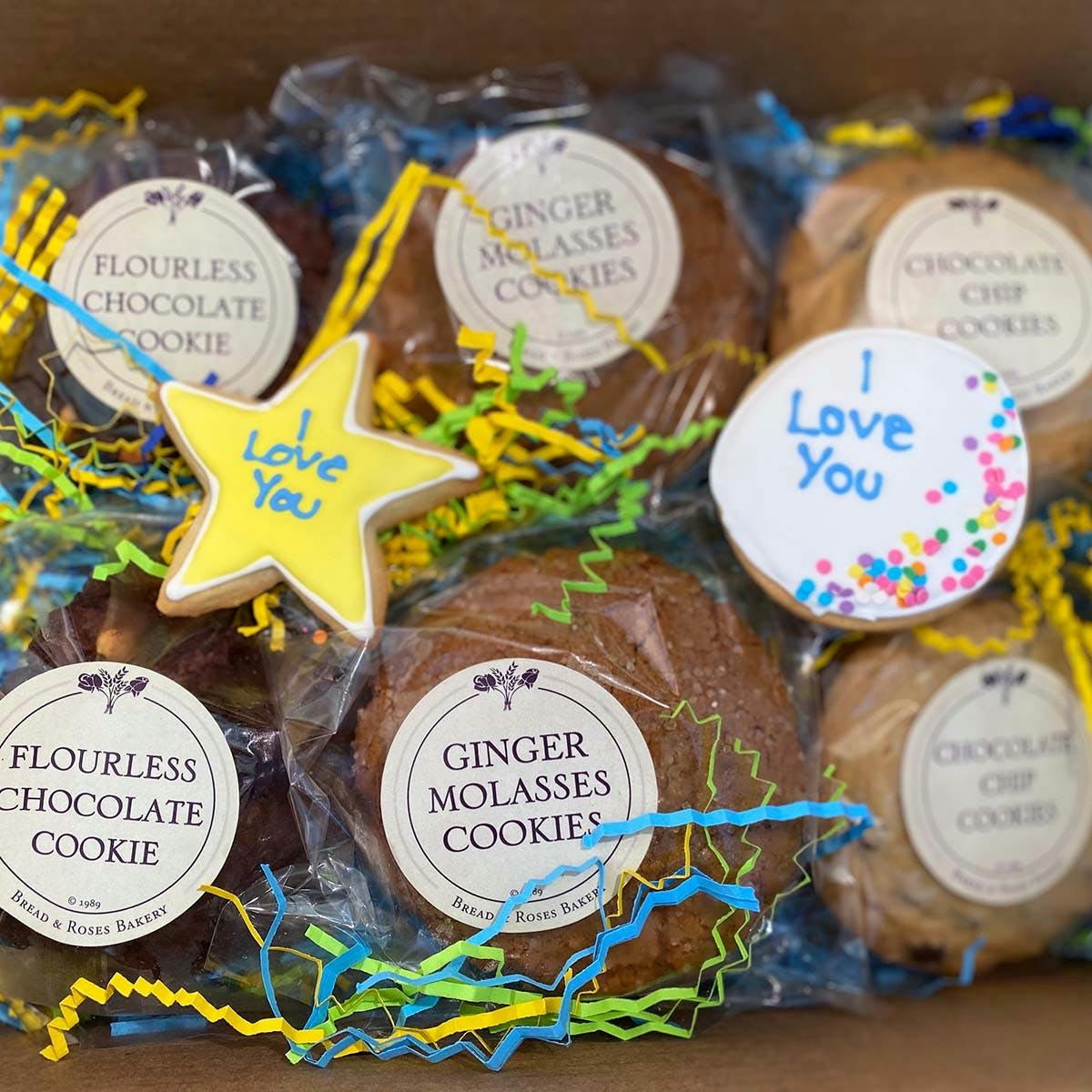 Cookie Assortment Message Gift Box by Bread and Roses Bakery - Alternate image 2