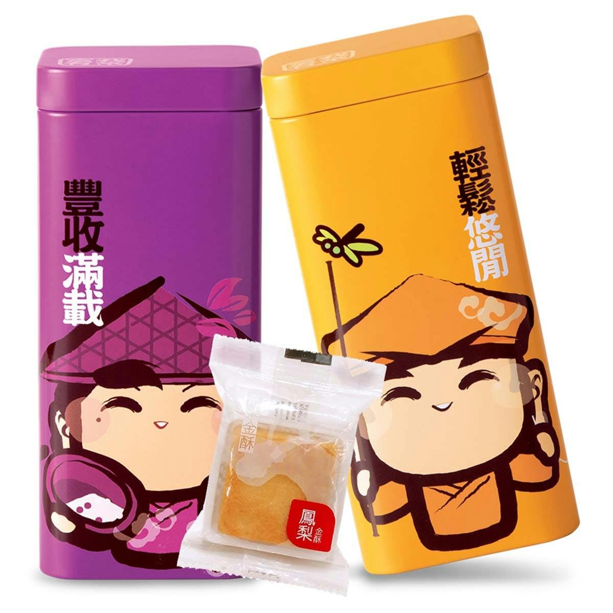 Assorted Fruit Short Cake Gift Set - 2 Tins by Kee Wah Bakery