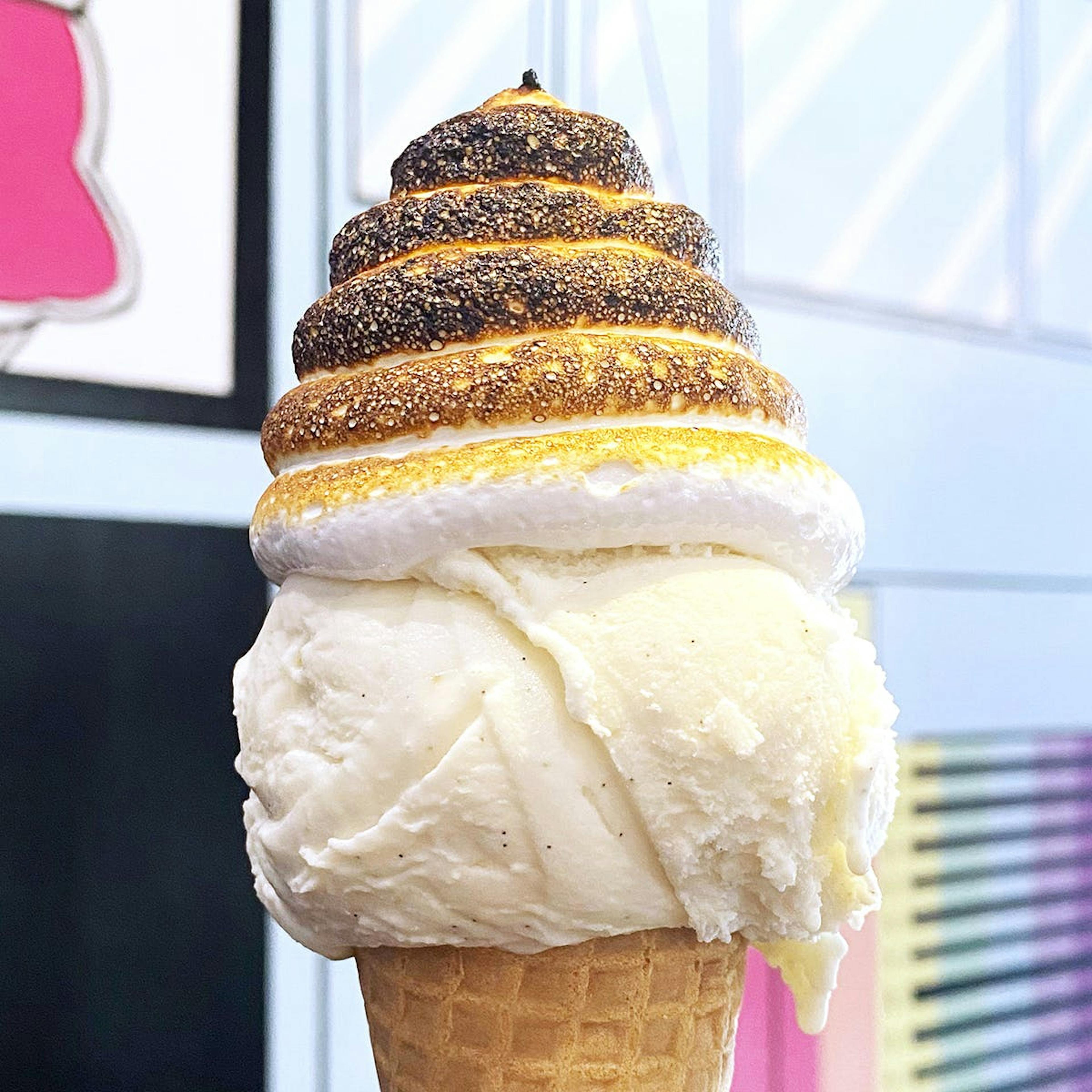 Vanilla Bean Meringue Topped Ice Cream - 6 Pints by Bona Bona Ice Cream