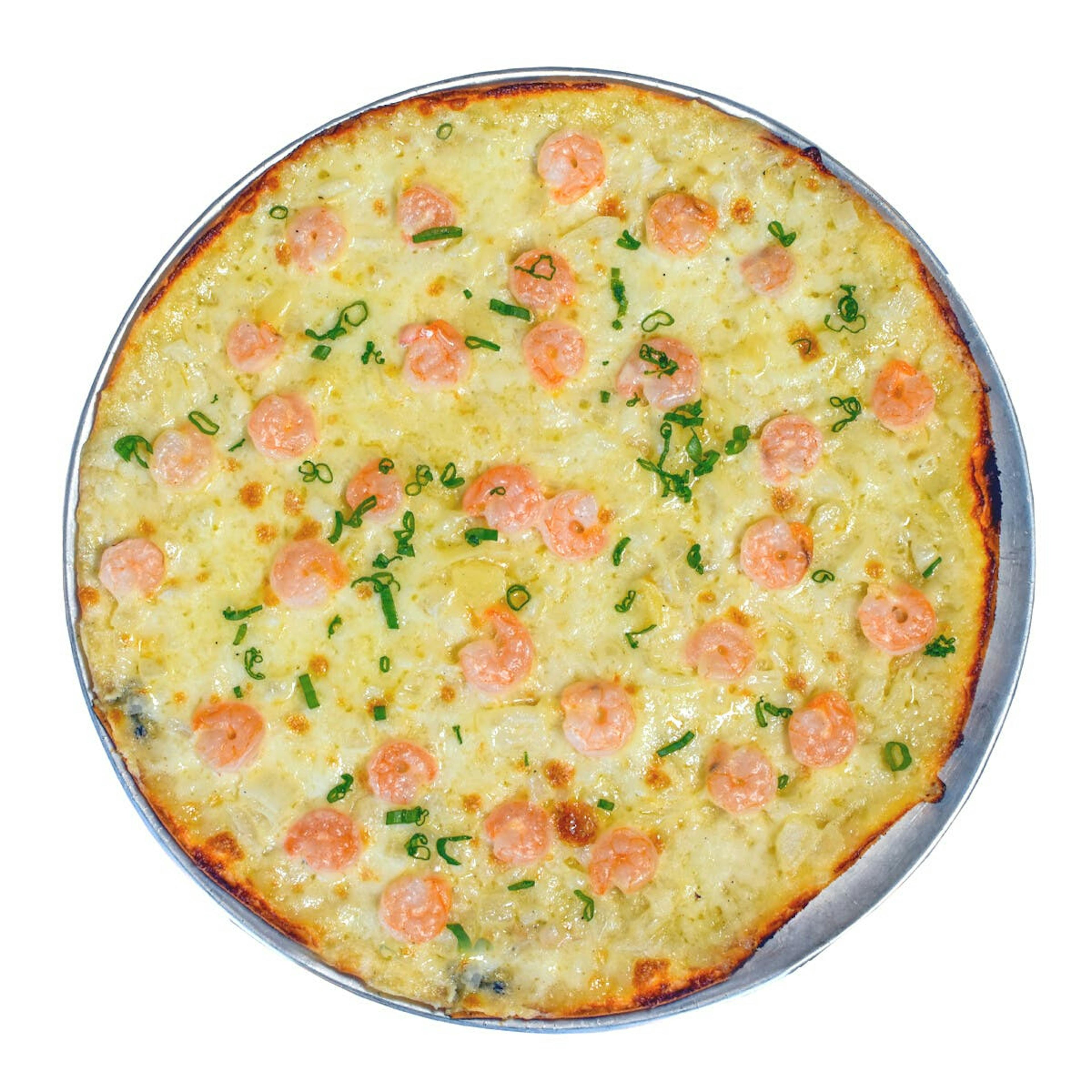 Shrimp Scampi Thin Crust Pizza - 4 Pack by The Columbia Inn - Alternate image 2