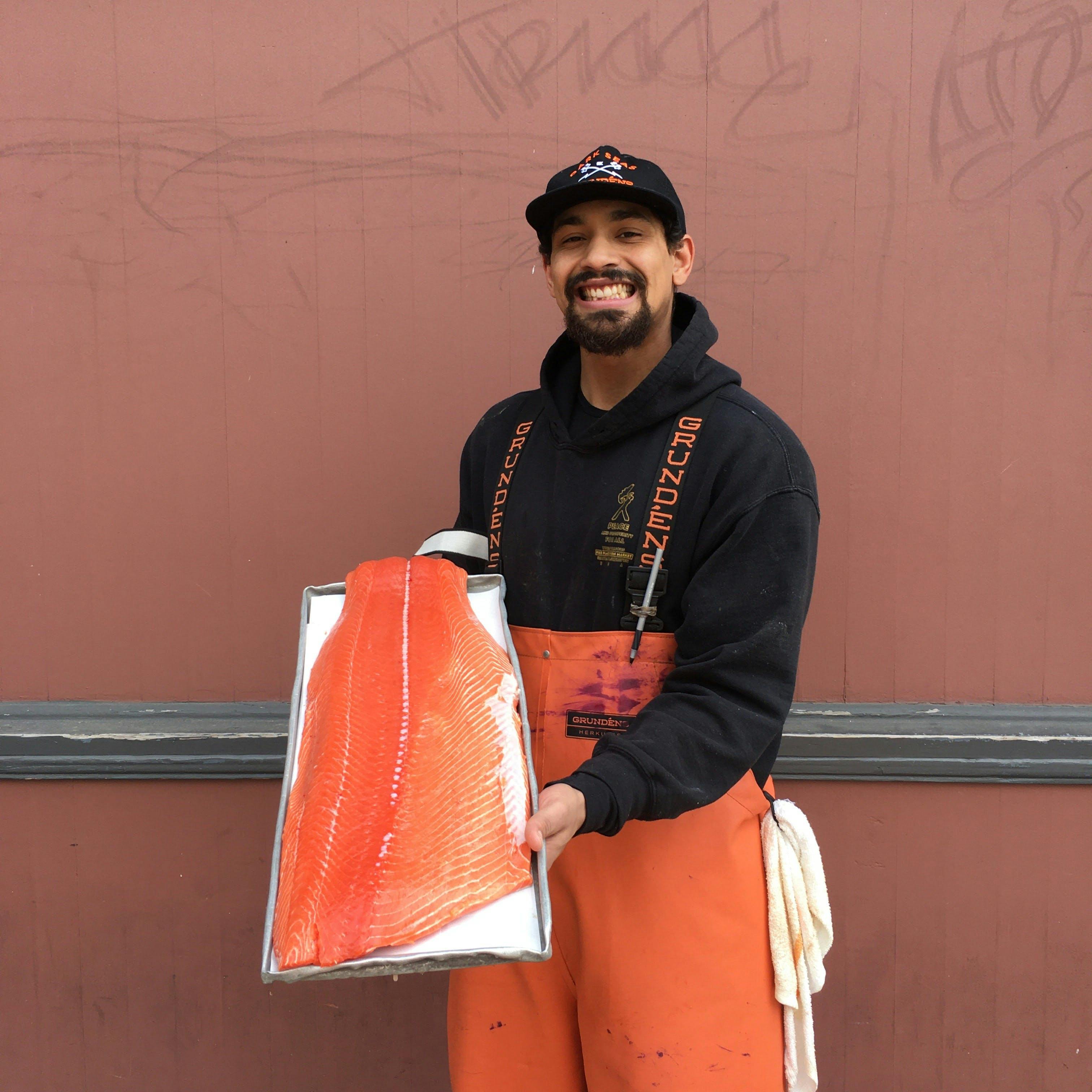 Copper River King Salmon - Fillet, Fresh, Wild, 1 lb by Pike Place Fish Market